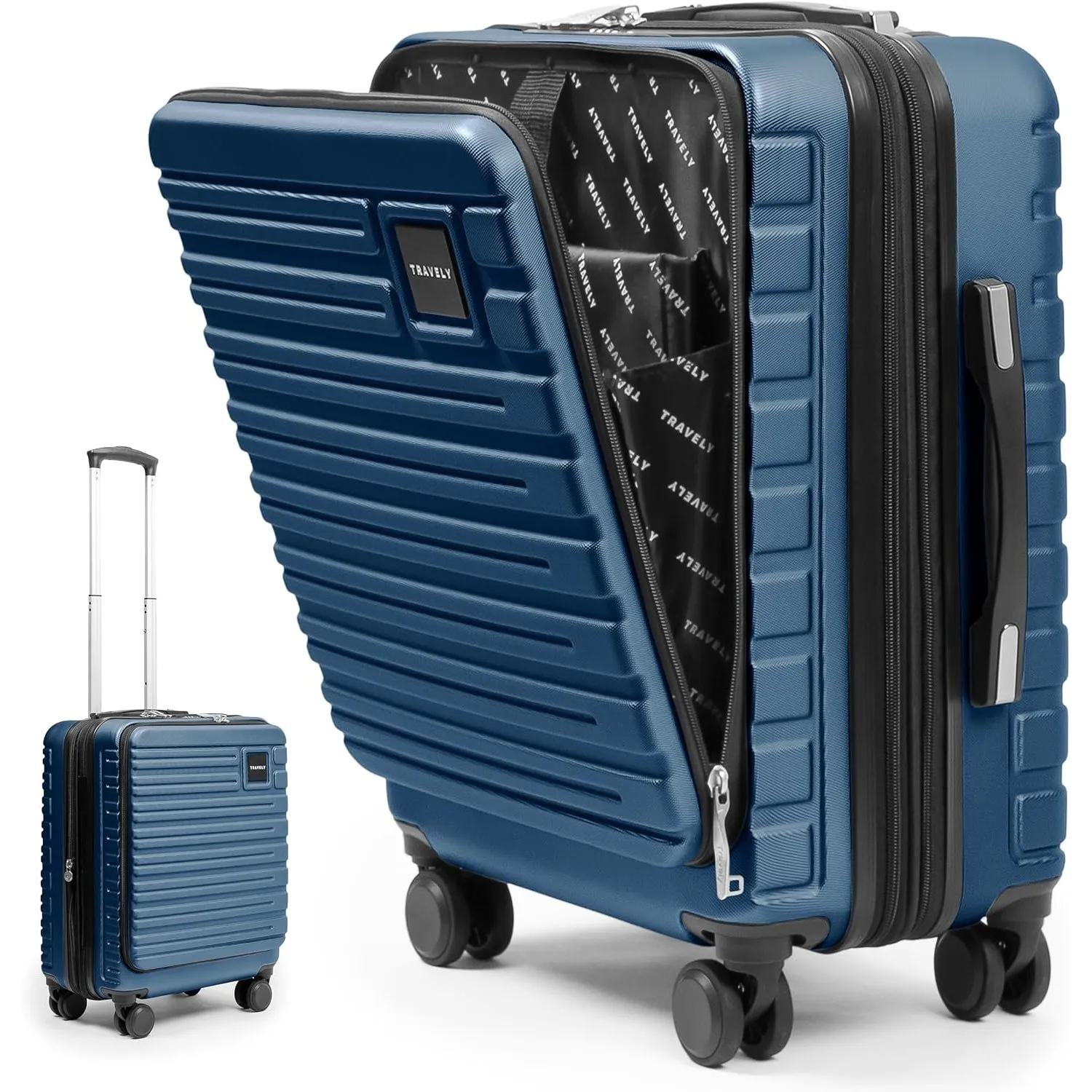 Travely Premium Handgepäck 55x40x23cm erweiterbar, passend für Lufthansa, Eurowings und co. I 41L - 50L Handgepäck mit …
