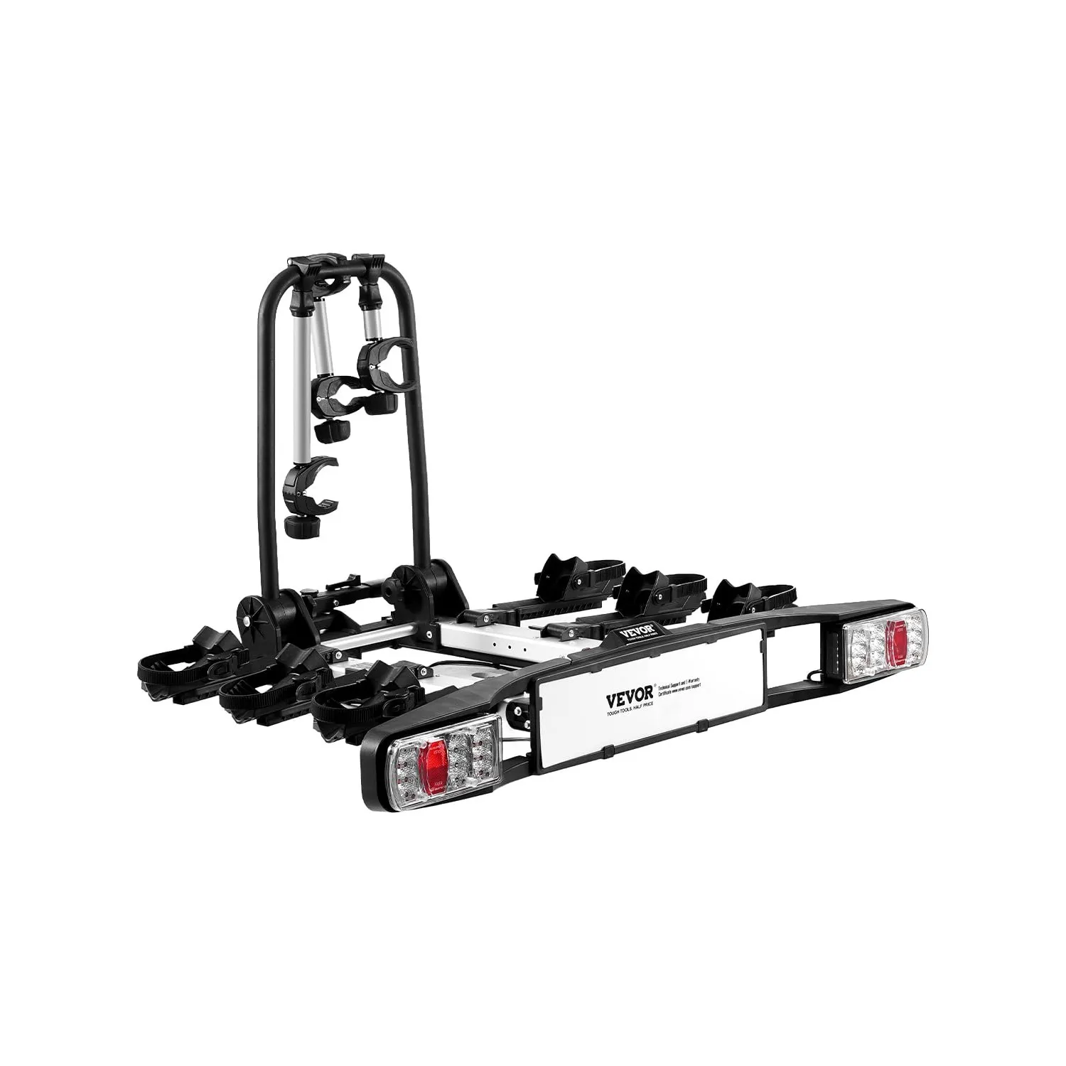 VEVOR Faltbarer Fahrradträger Kupplungs-Fahrradträger für 5 cm Aufnahme, Heckträger Radträger für 3 Fahrräder bis 65 kg…