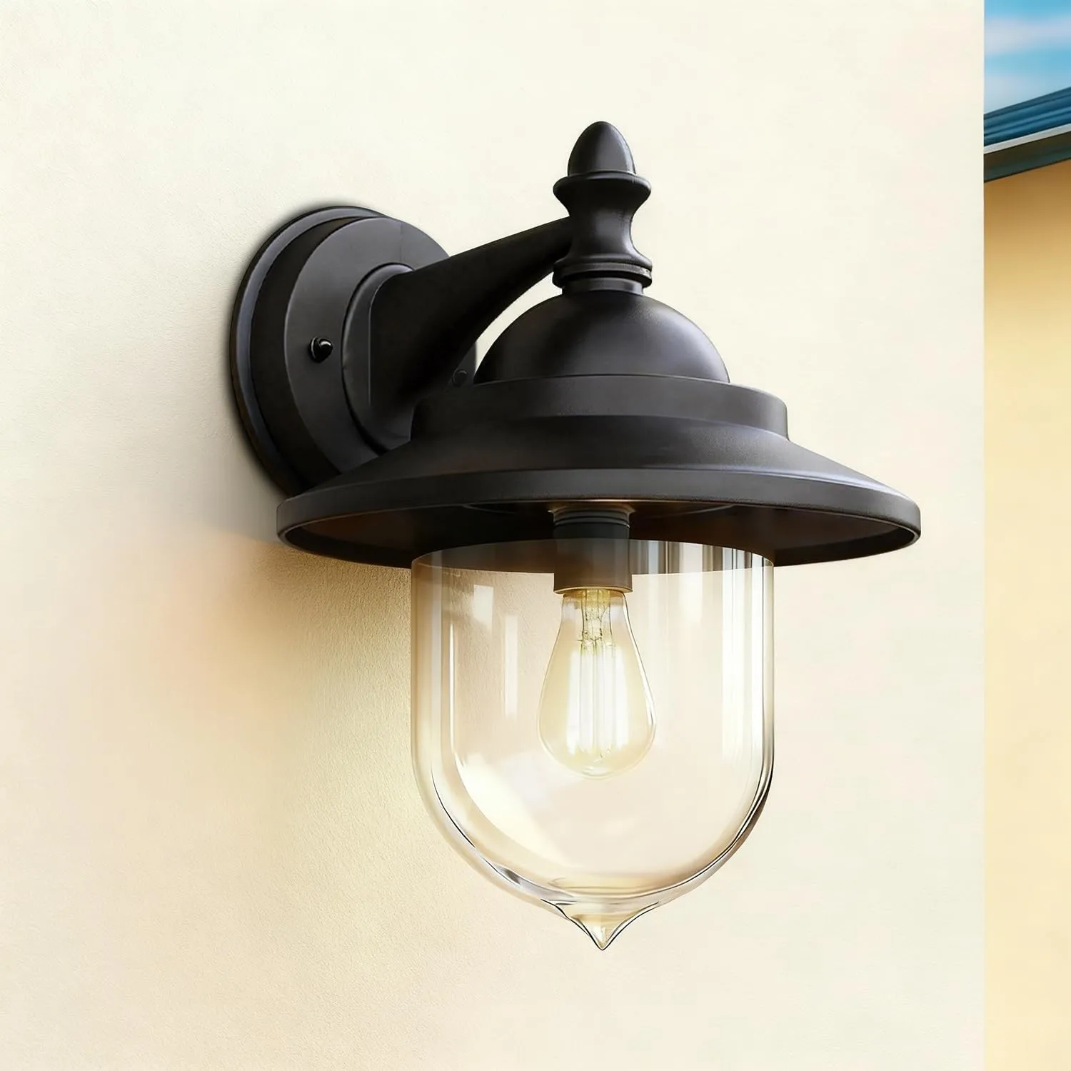 EBION Aussenlampe Wand E27,AußEnlampe Aluminum IP44 Wasserdicht
