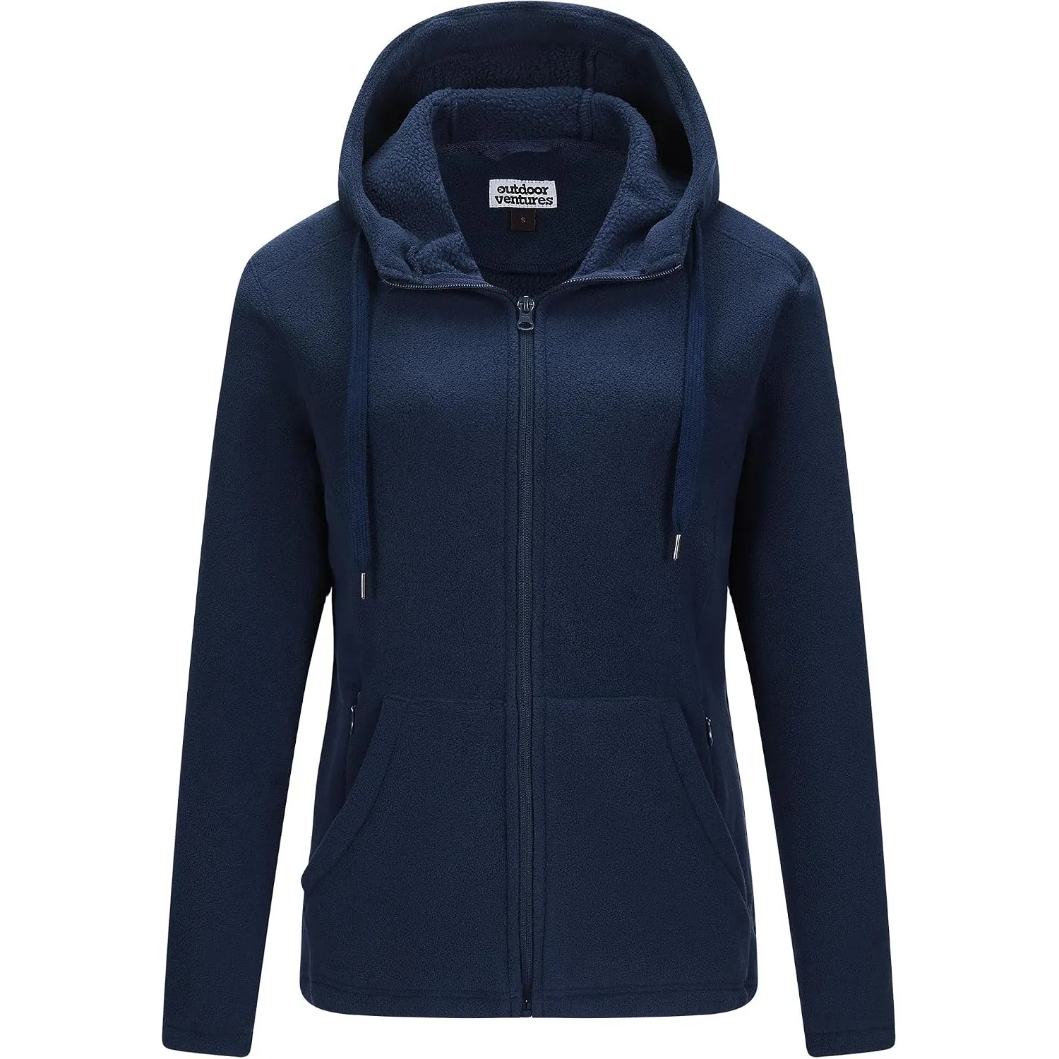 Outdoor Ventures Damen Fleecejacke mit Durchgehendem