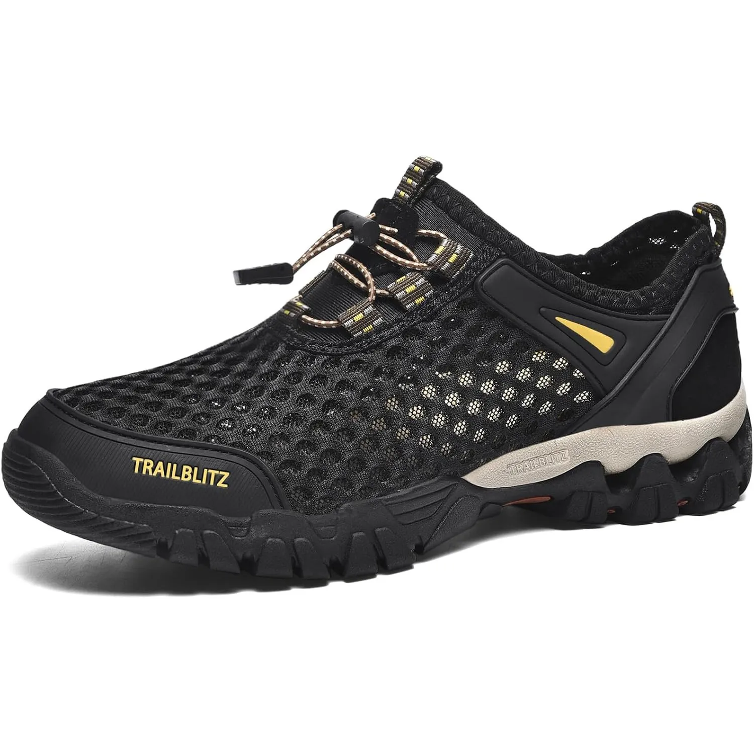 Herren Wasserschuhe, Schnell Trocknend Badeschuhe, Weich Leicht Traillaufschuhe Fitnessschuhe mit rutschfest Sohle & Br…