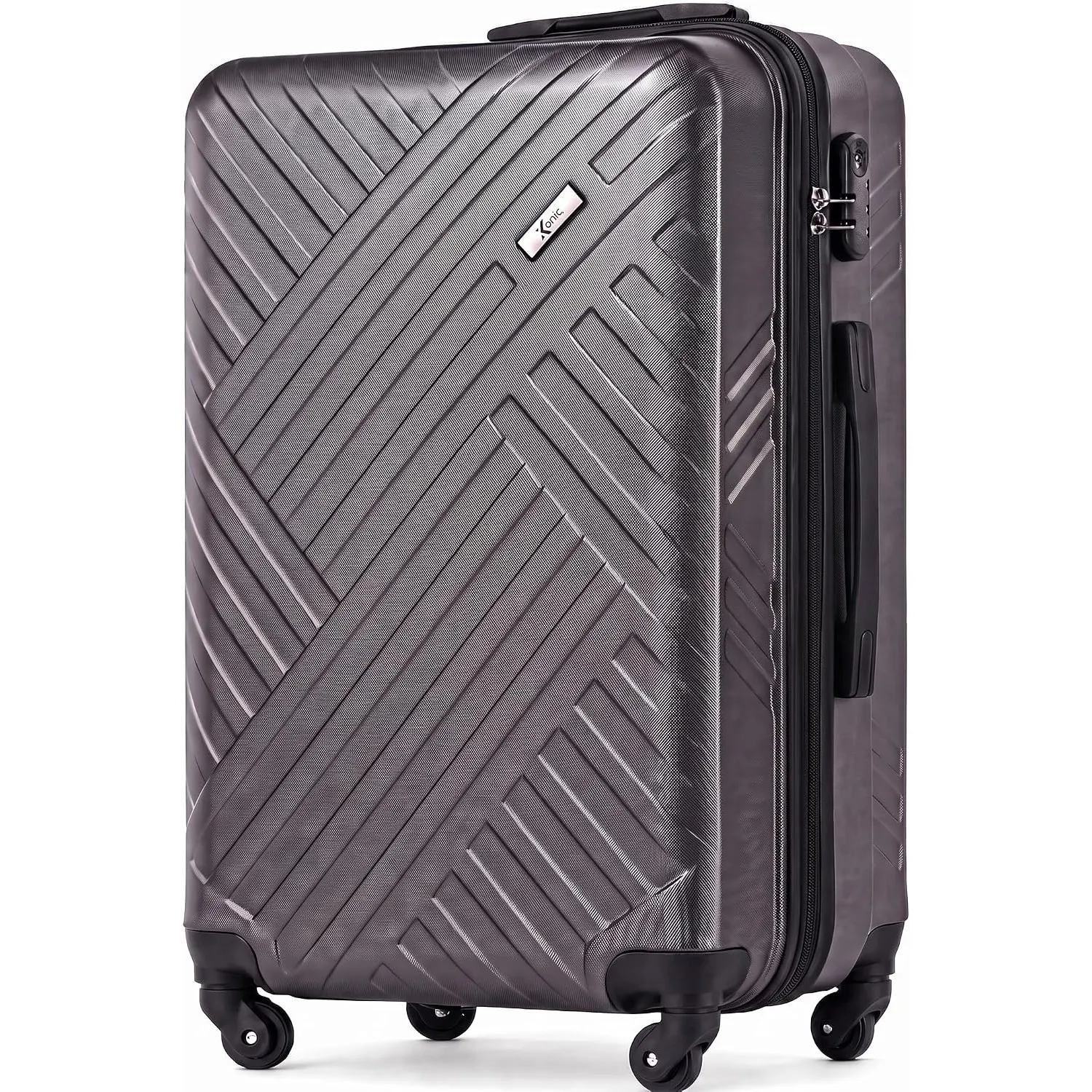 Xonic Design Reisekoffer - ABS Hartschalen Koffer mit 360° Leichtlauf-Rollen - hochwertiger Trolley mit Zahlenschloss i…