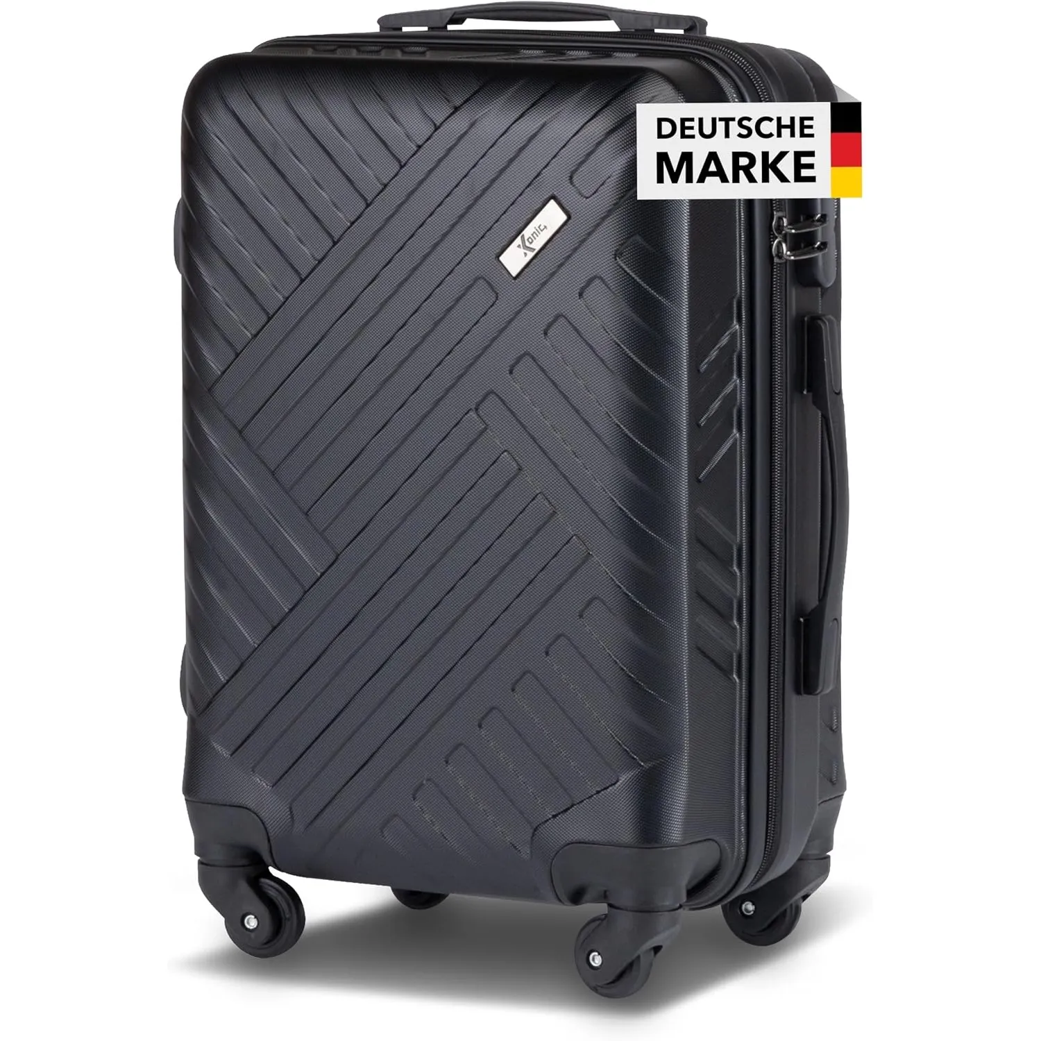 Xonic Design Reisekoffer - ABS Hartschalen Koffer mit 360° Leichtlauf-Rollen - hochwertiger Trolley mit Zahlenschloss i…