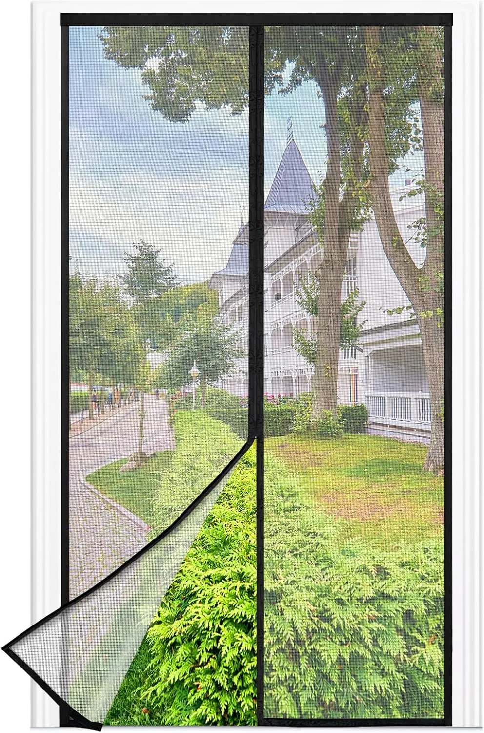 Magnetic Fly Screen Balcony Door, 70 x 210 cm Stronger Magnets Fly Screen Door, 3.8 cm Wide Tape, Fly Screen Doors No D…