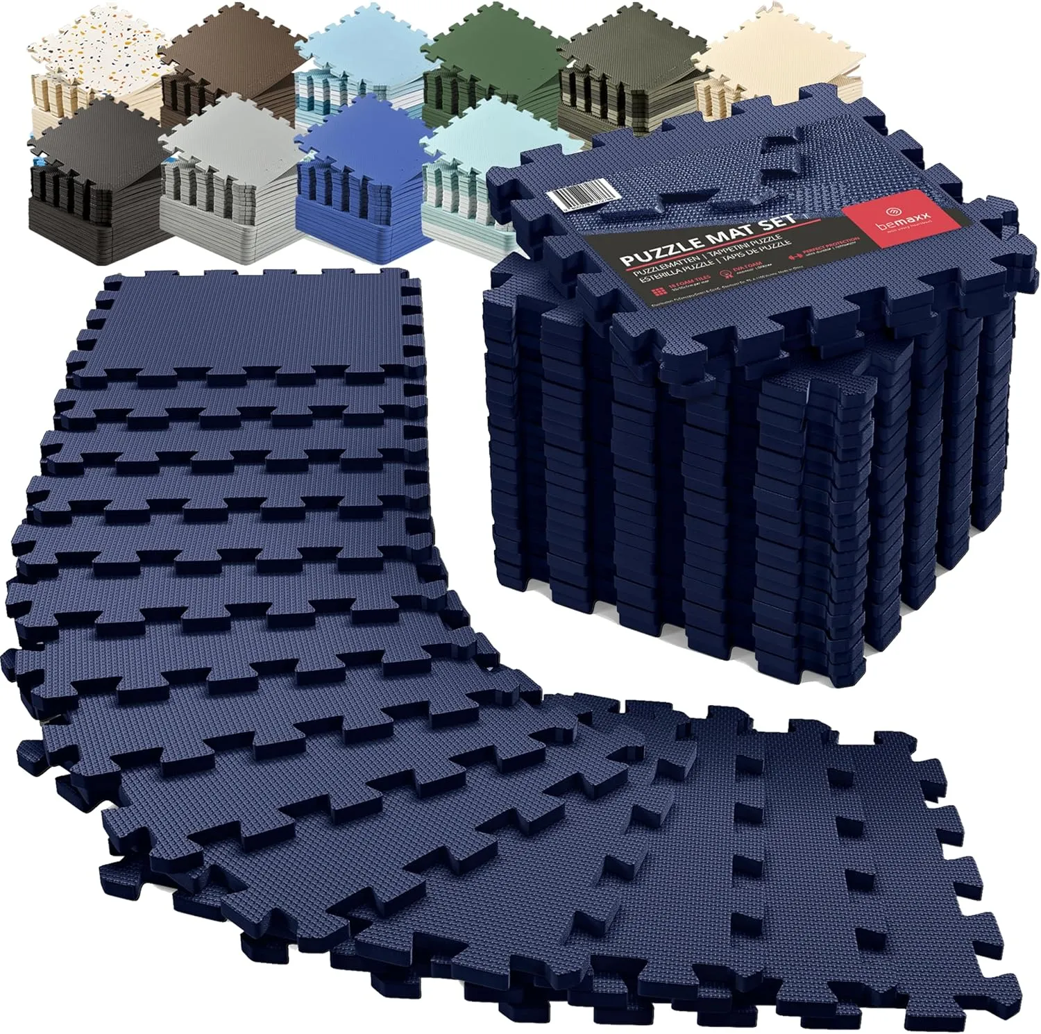Schutzmatten Bodenschutzmatte Set Sportmatte Gymnastikmatte Puzzlematte: Puzzle Sportgeräte Matte Fitnessmatte Turnmatt…