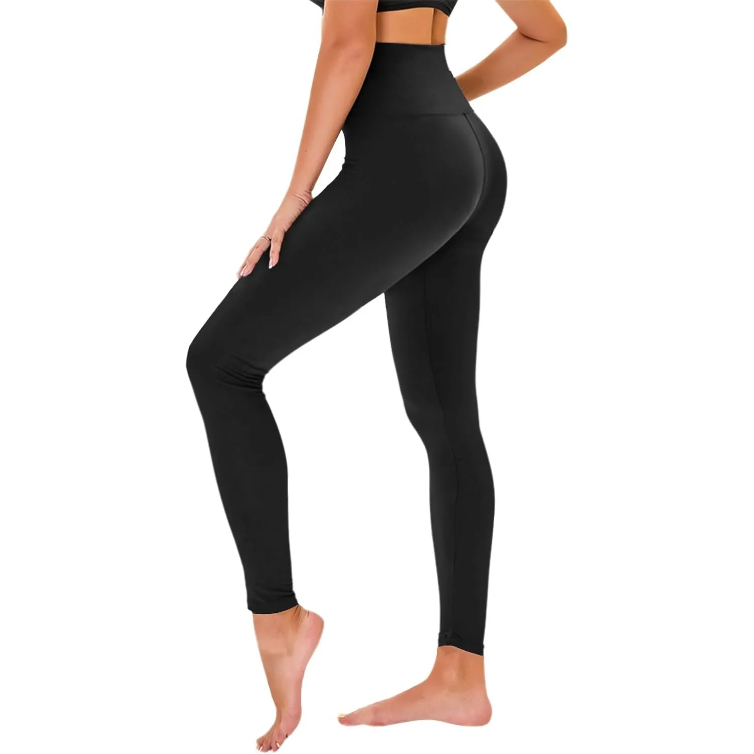 TNNZEET High Waist Leggings Damen Elastische Leggins Weiche Sporthose für Sport Gym