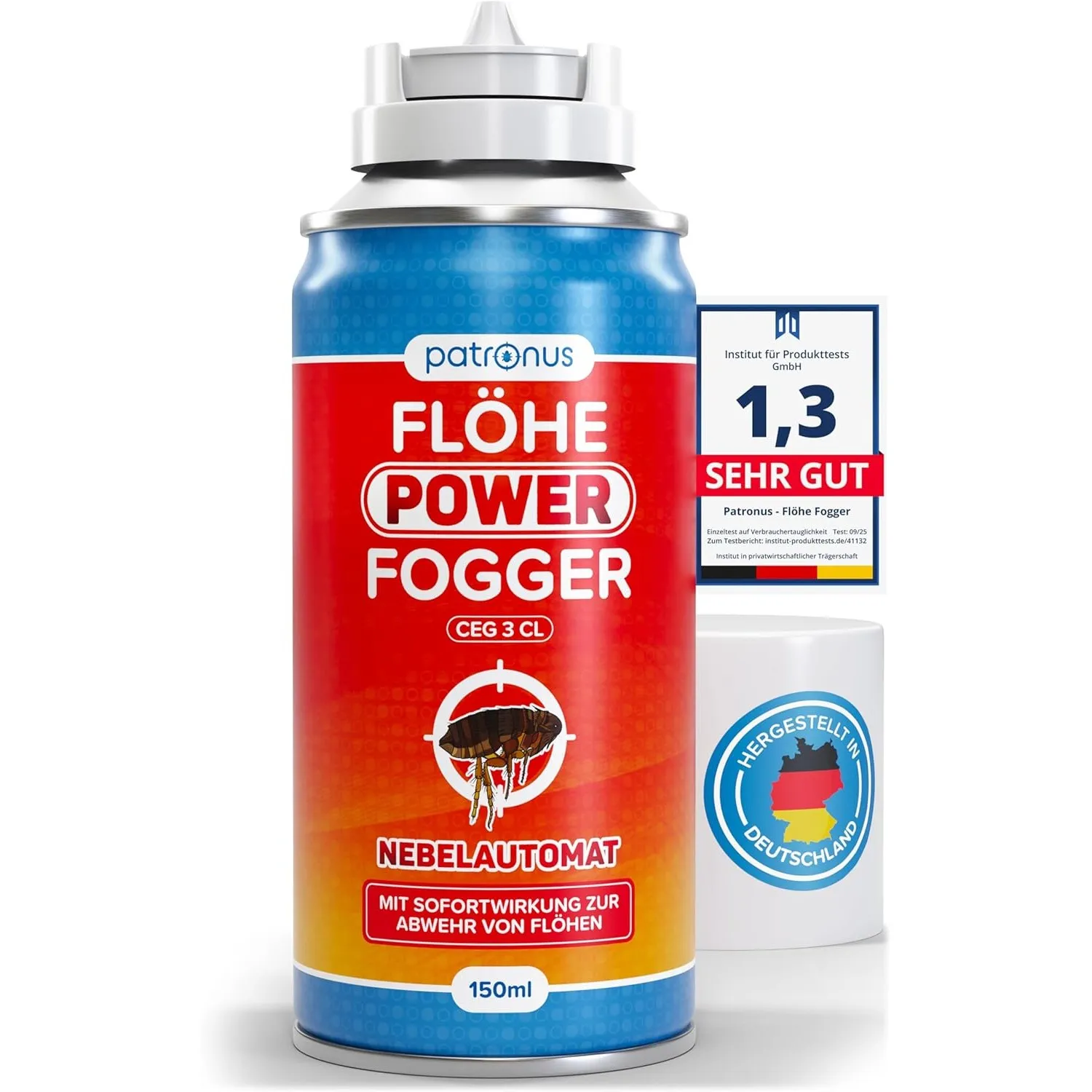 Patronus Flöhe Power Fogger mit maximaler Sofortwirkung [150ml]