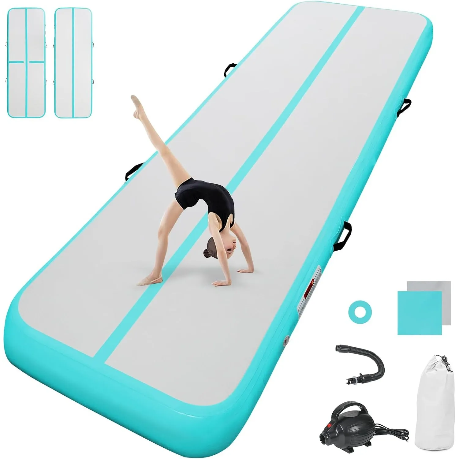 airtrack matte mit elektrischer Luftpumpe 10CM/20CM hoch 2M/3/4M/5M/6M Tumbling Matten Aufblasbare turnmatte Matte gymn…