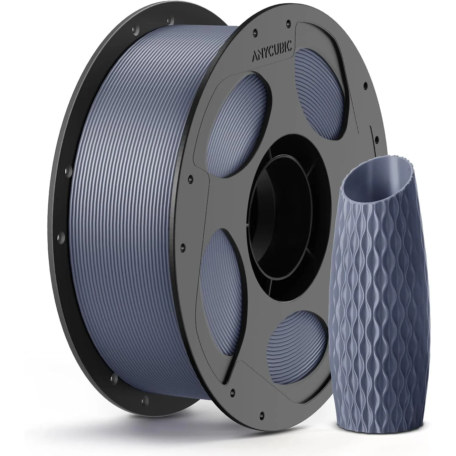 ANYCUBIC PLA Filament 1.75mm 1KG Silber, Einfach zu drucken, Haltbarer
