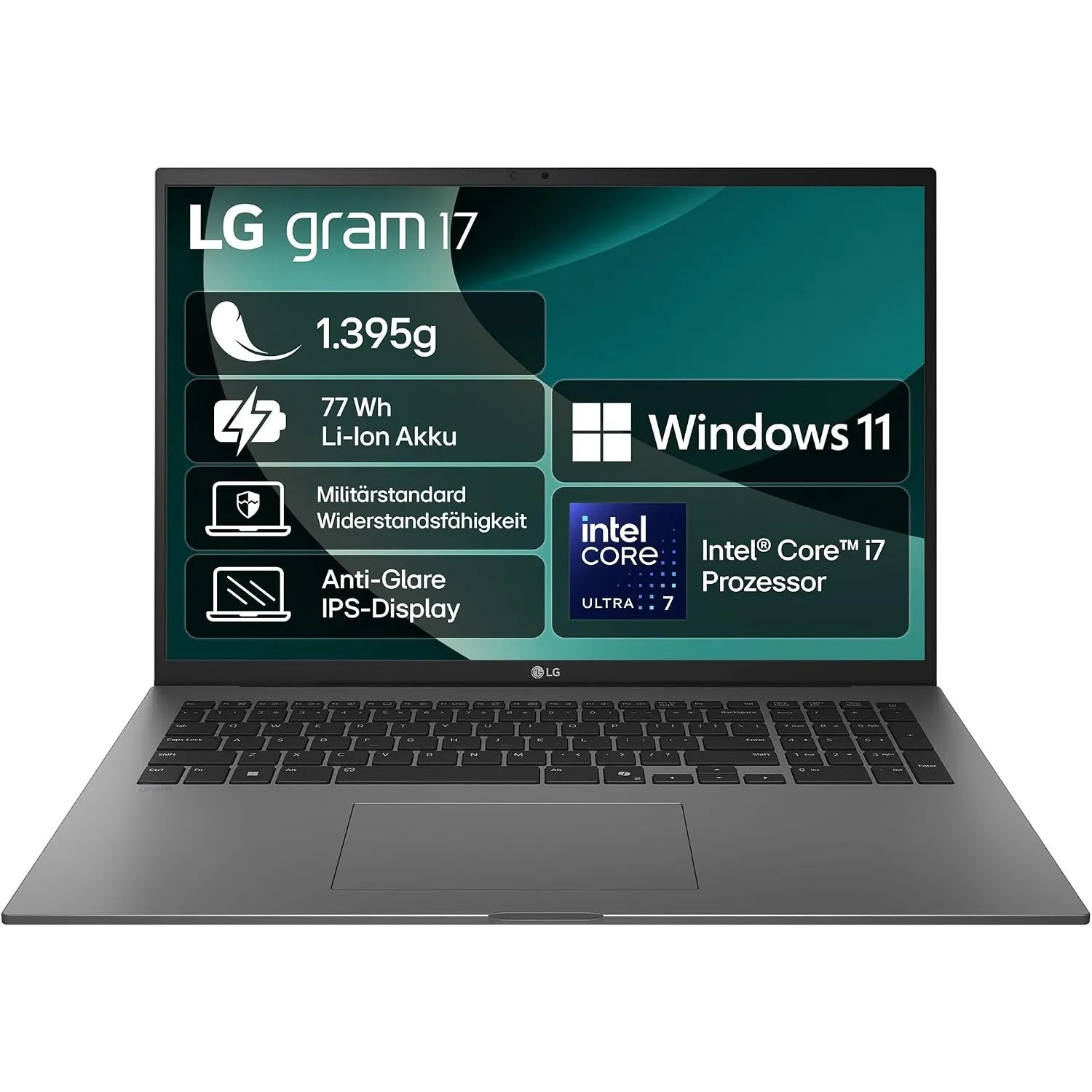LG Gram 17 17Z90TL-G.AU8BG (17 Zoll) IPS Notebook, Intel Core Ultra 7 258V, 32GB RAM, 2TB SSD, Intel Arc Graphics 140V,…