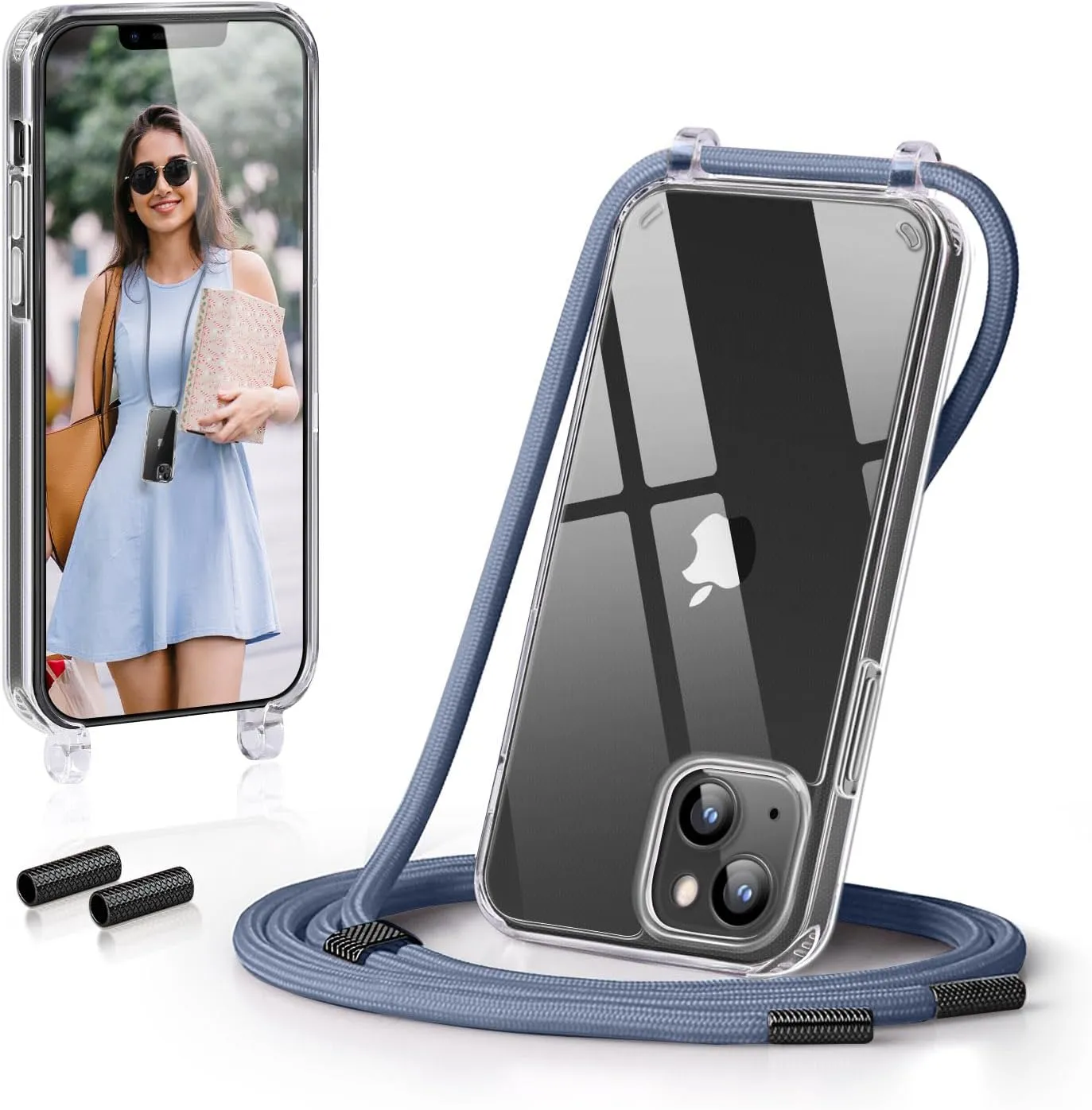 GOODVISH Mobile Phone Chain Compatible with Apple iPhone 13 6.1 Inch Display, Necklace Case with Strap, Mobile Phone Ca…