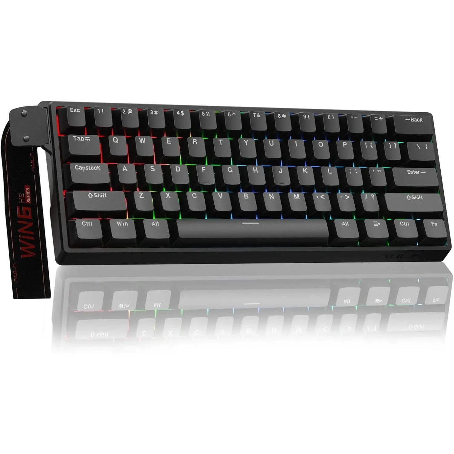 AULA WIN60 HE Mechanische Gaming Tastatur mit Kabel,Hall Effect Magnetic Switches,Rapid Trigger,Einstellbare Betätigung…