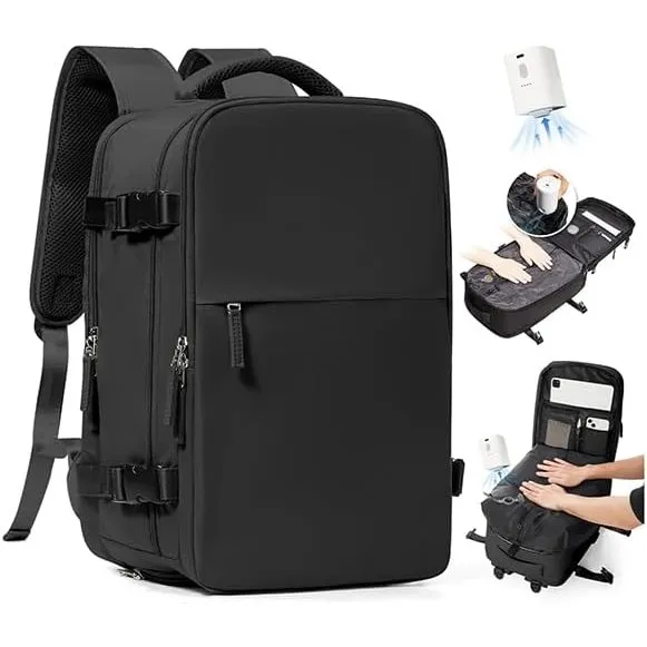 SZLX Vakuum Rucksack Ryanair Handgepäck 40x30x20 Wizzair Reiserucksack Flugzeug für Damen Herren, Laptop Rucksack 14 Zo…