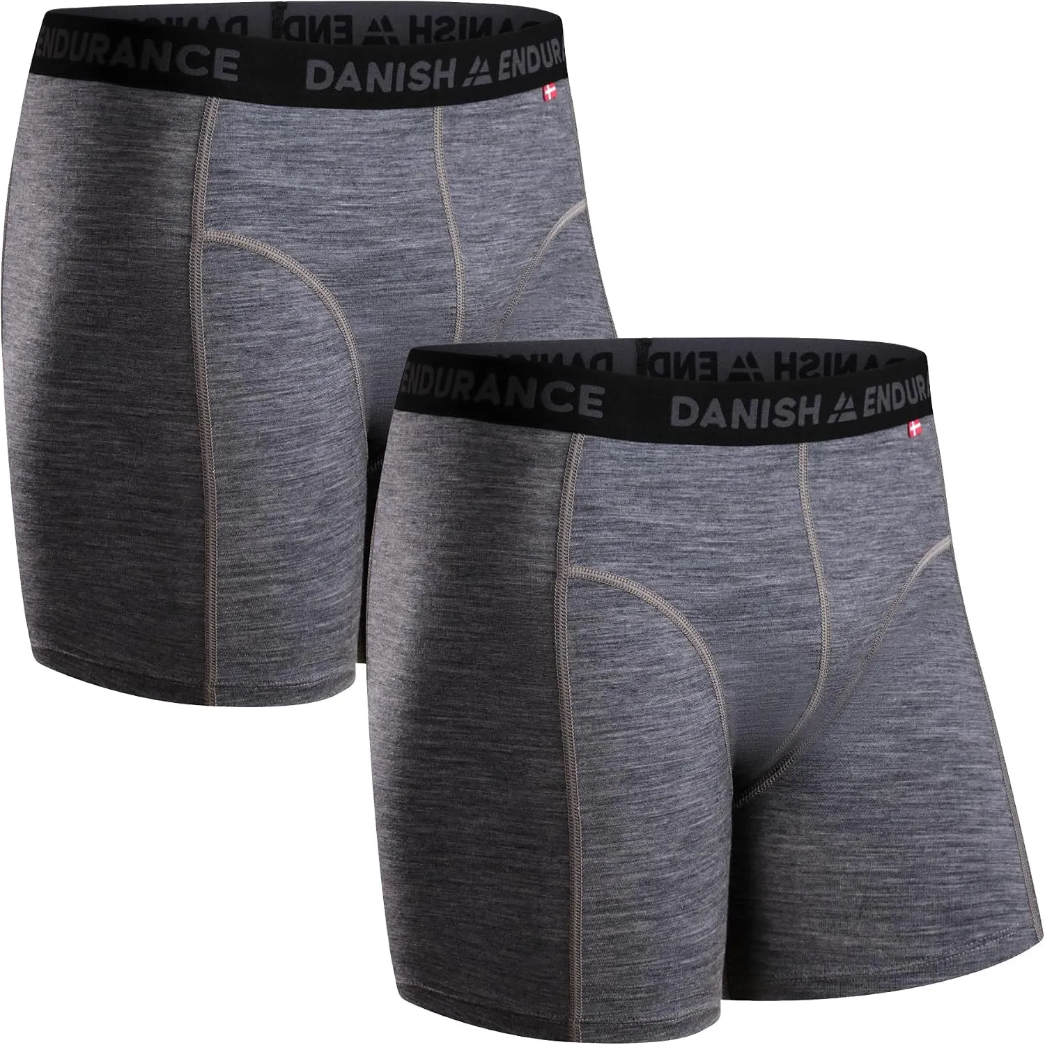 DANISH ENDURANCE Merino Boxershorts Herren, 2er Pack
