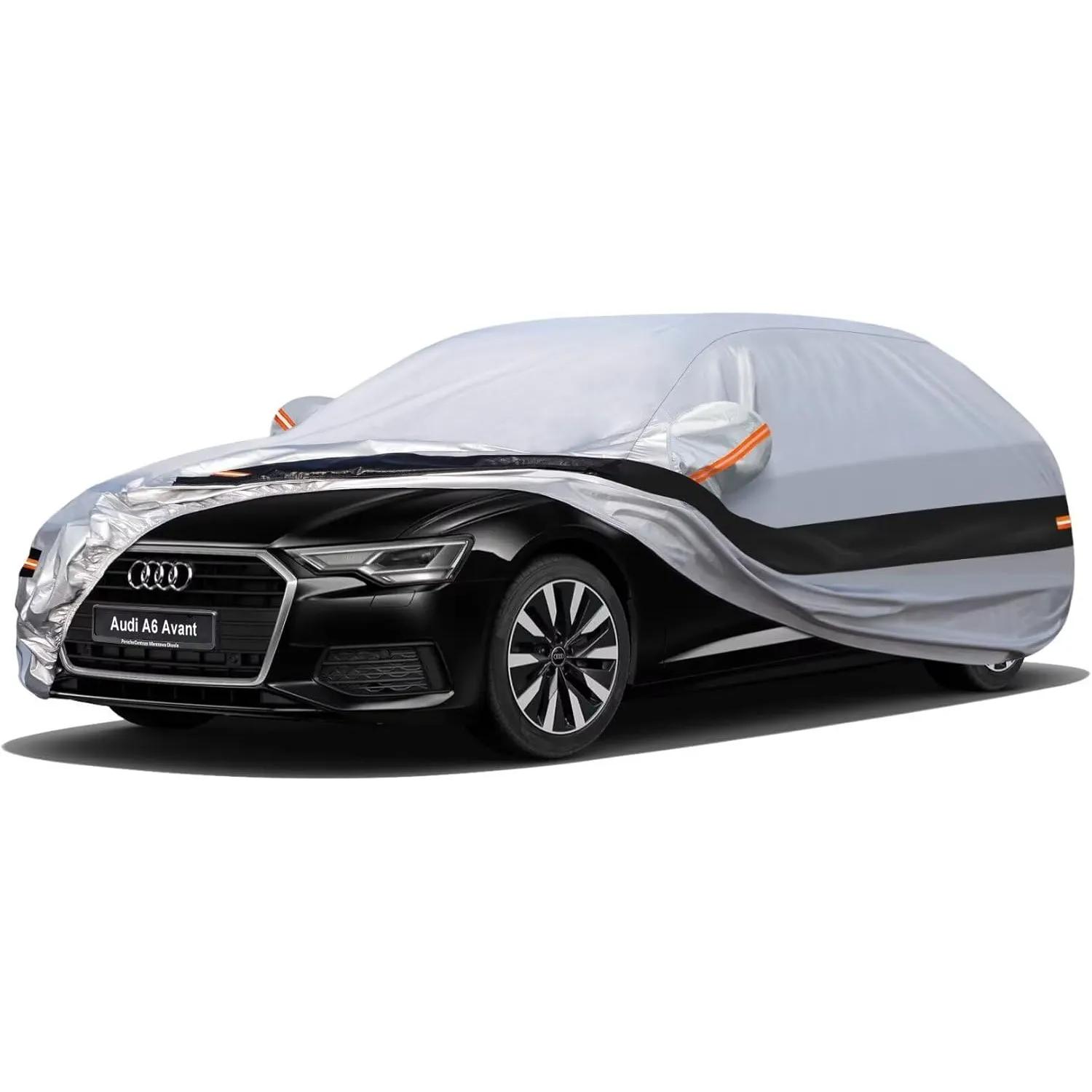 10 Schichten Autoabdeckung Kombi 100% Wasserdicht,Auto Abdeckplane für Vollgarage.Autoplane Passend für Audi A6 Avant,M…