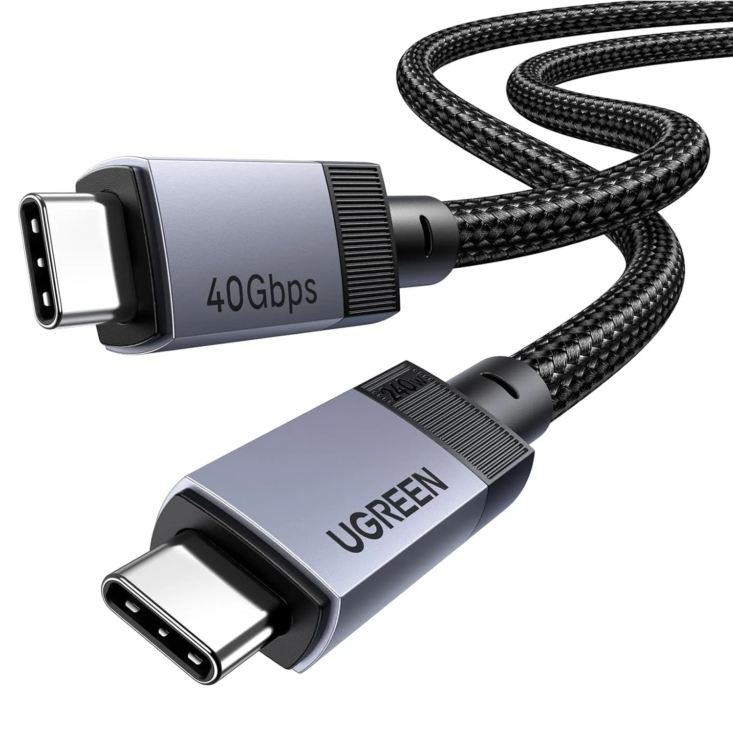UGREEN 40 Gbps USB‑C Kabel mit 240 W Schnellladen, 4K Videoübertragung