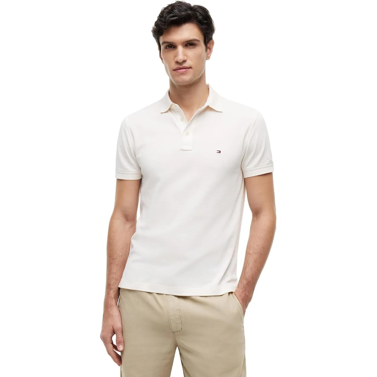 Tommy Hilfiger Herren Poloshirt Kurzarm 1985 Slim Slim Fit