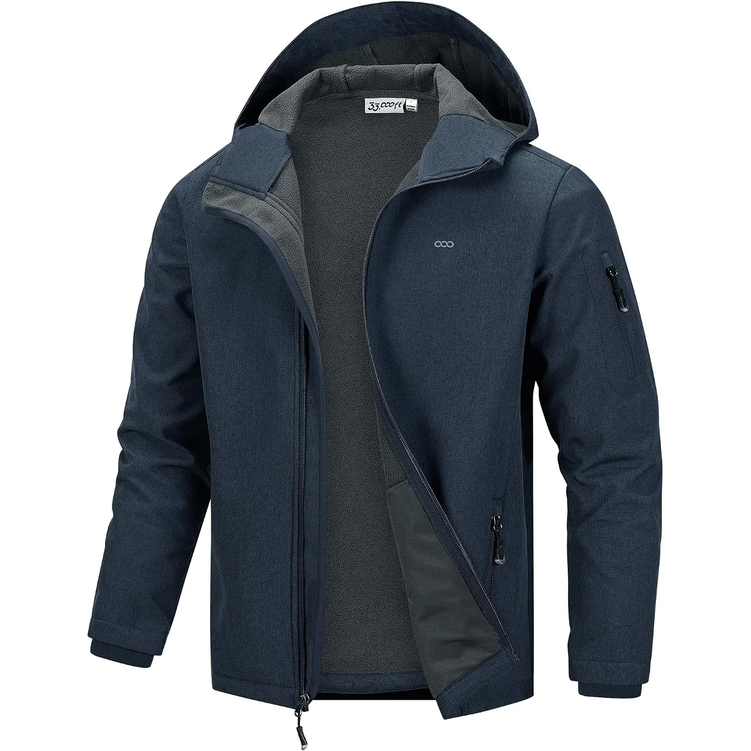 33,000ft Jacke Herren Wasserdichte Atmungsaktiv Softshelljacke Regenjacke
