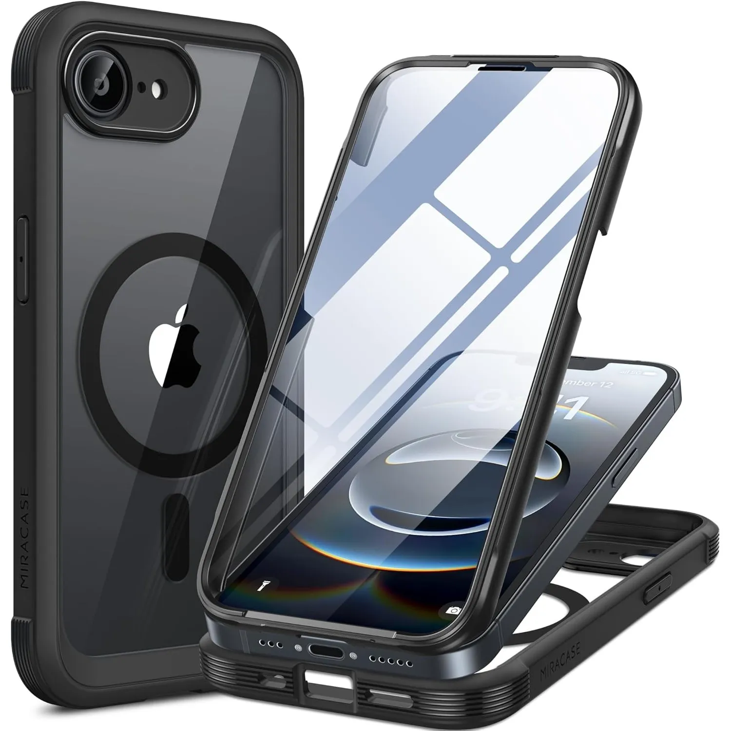 Miracase für iPhone 17e Hülle/16e Hülle für MagSafe,360°Ganzkörper-Stoßfest