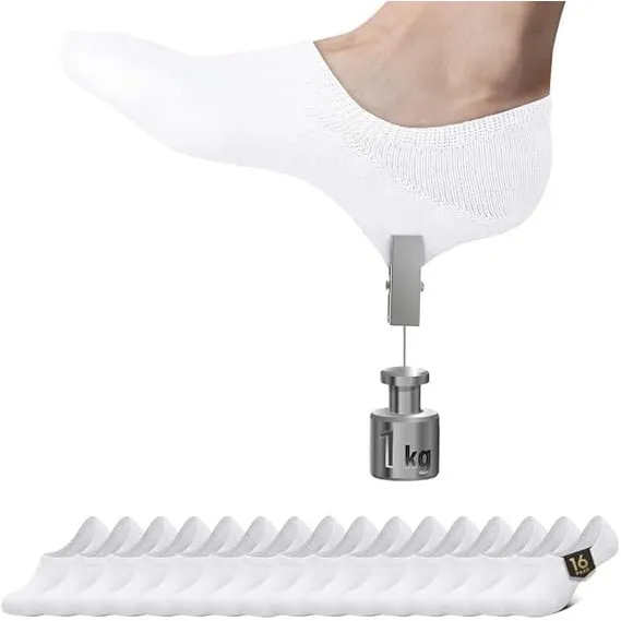 Falechay Sneaker Socken Damen Füßlinge Herren 8/16 Paar No Show Socken