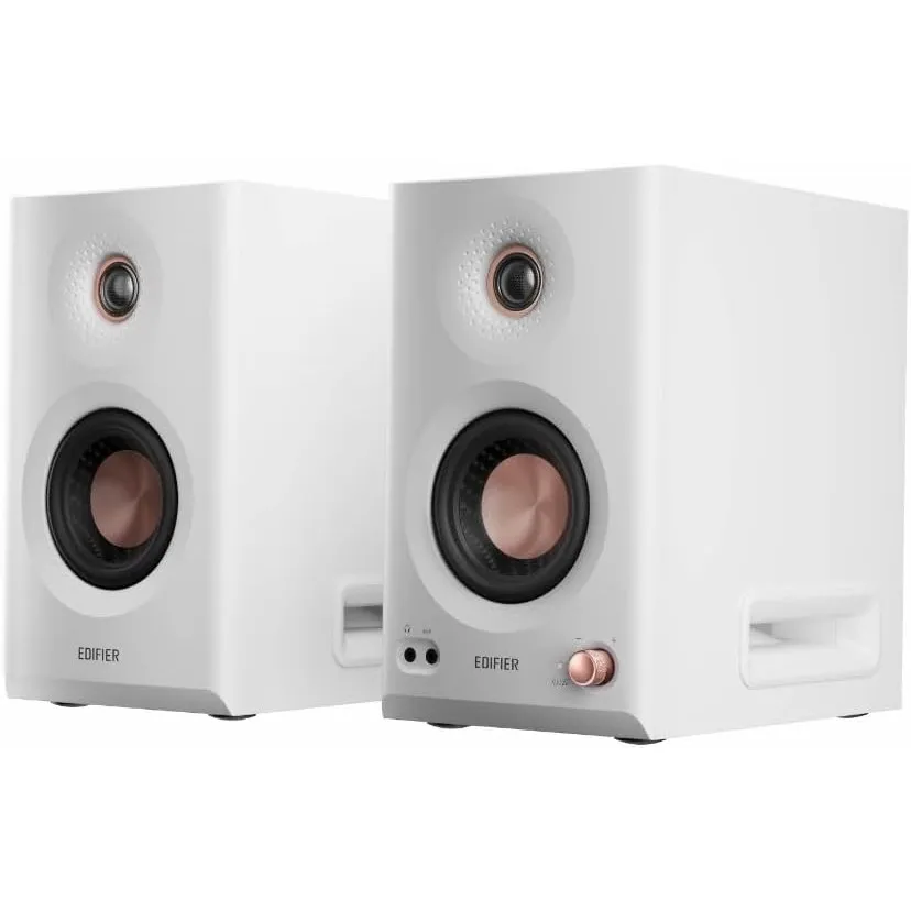 Edifier MR5 aktive Studio-Lautsprecher | Hi-Res 3-Wege Monitor 110 Watt + tri-Amped Crossover | XLR, TRS, RCA + AUX | L…