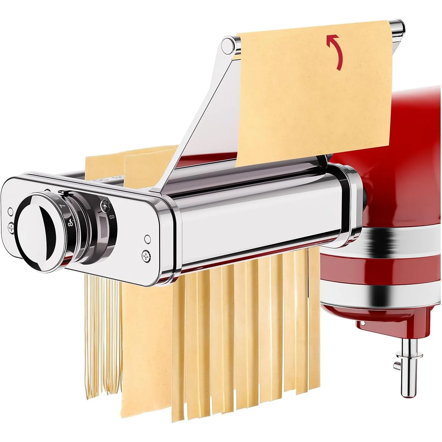 COFUN 3 in 1 Nudelaufsatz Set für KitchenAid, Automatische Rollenführung