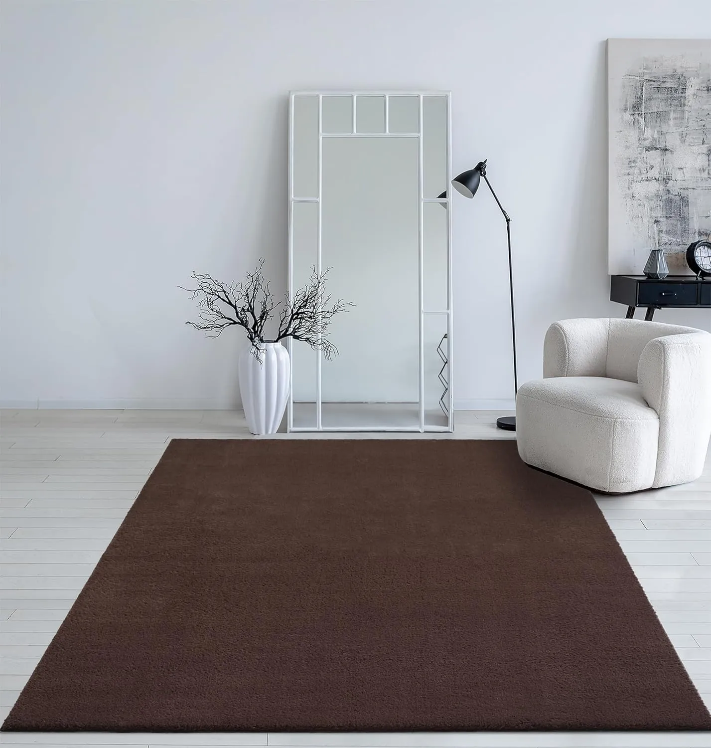 Mia's Taos Rugs - Cuddly Short Pile Rug in Fur Look, Super Soft and Washable up to 30°C, with Non-Slip Underside, Livin…
