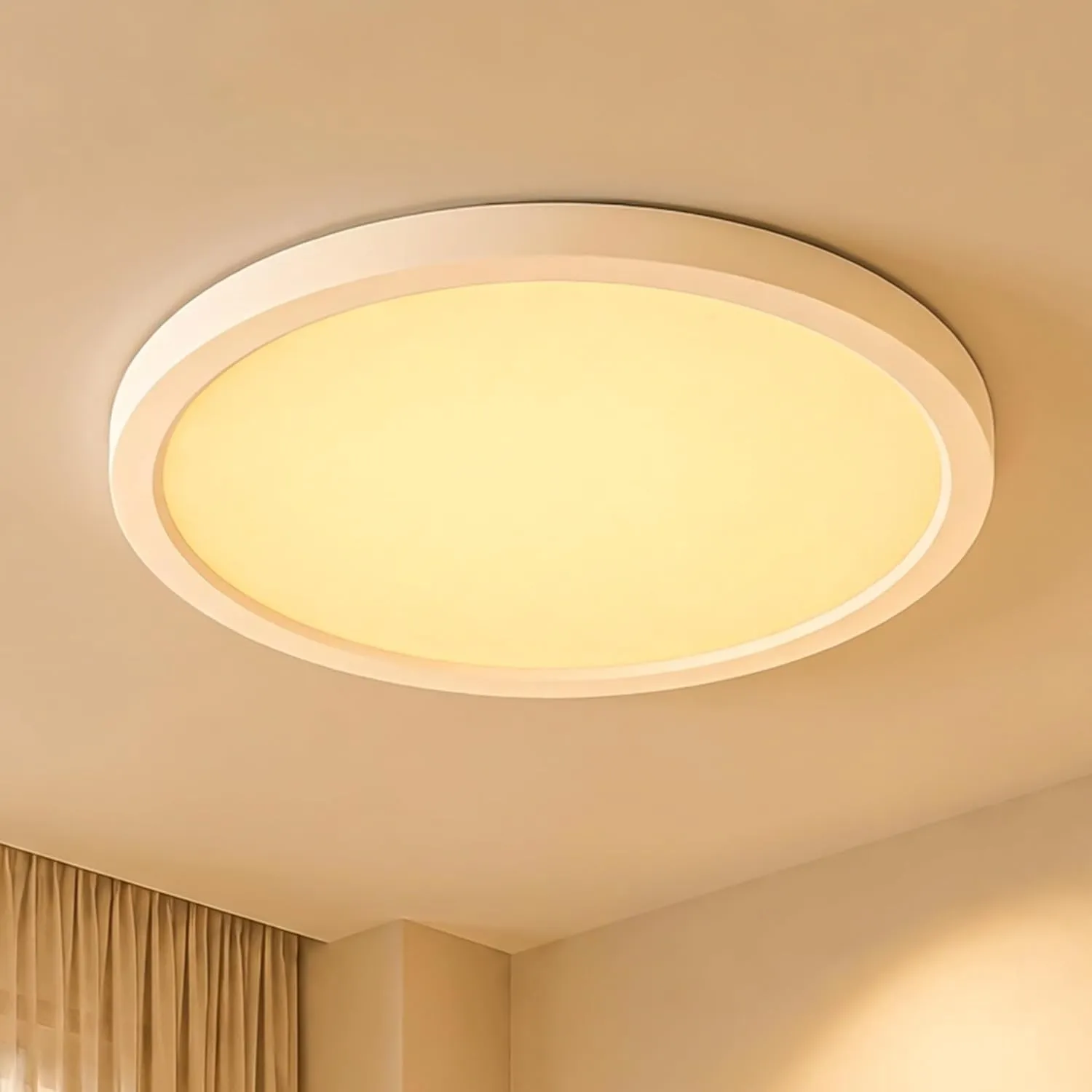 LQWELL LED Deckenleuchte Ultra Dünn Weiß 40cm 36W 3000K