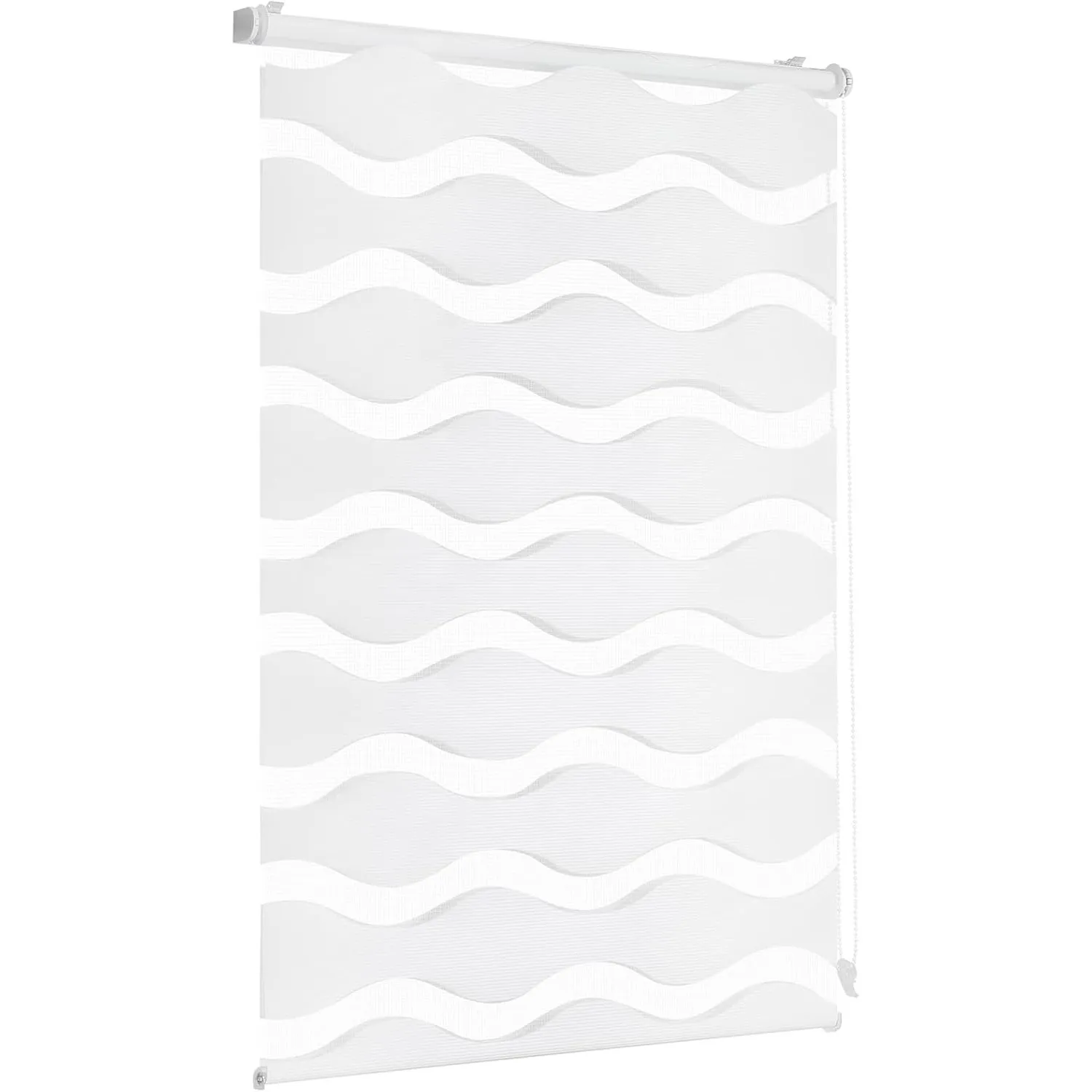 Sekey Doppelrollo Wellen Klemmfix ohne Bohren für Fenster, Doppelrollo 80 cm breit, Duo Rollo Welle Jalousie Sonnenschu…