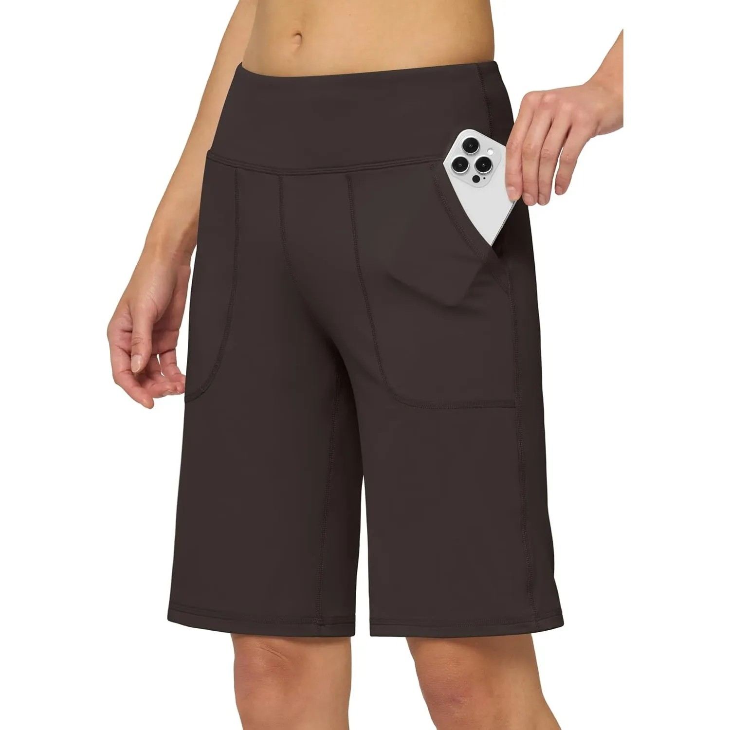 WILIIT Shorts Damen Sommer Sporthose Bermuda Baumwolle Yoga Shorts High Waist Kurze Hose Laufshorts Traininghose Fitnes…