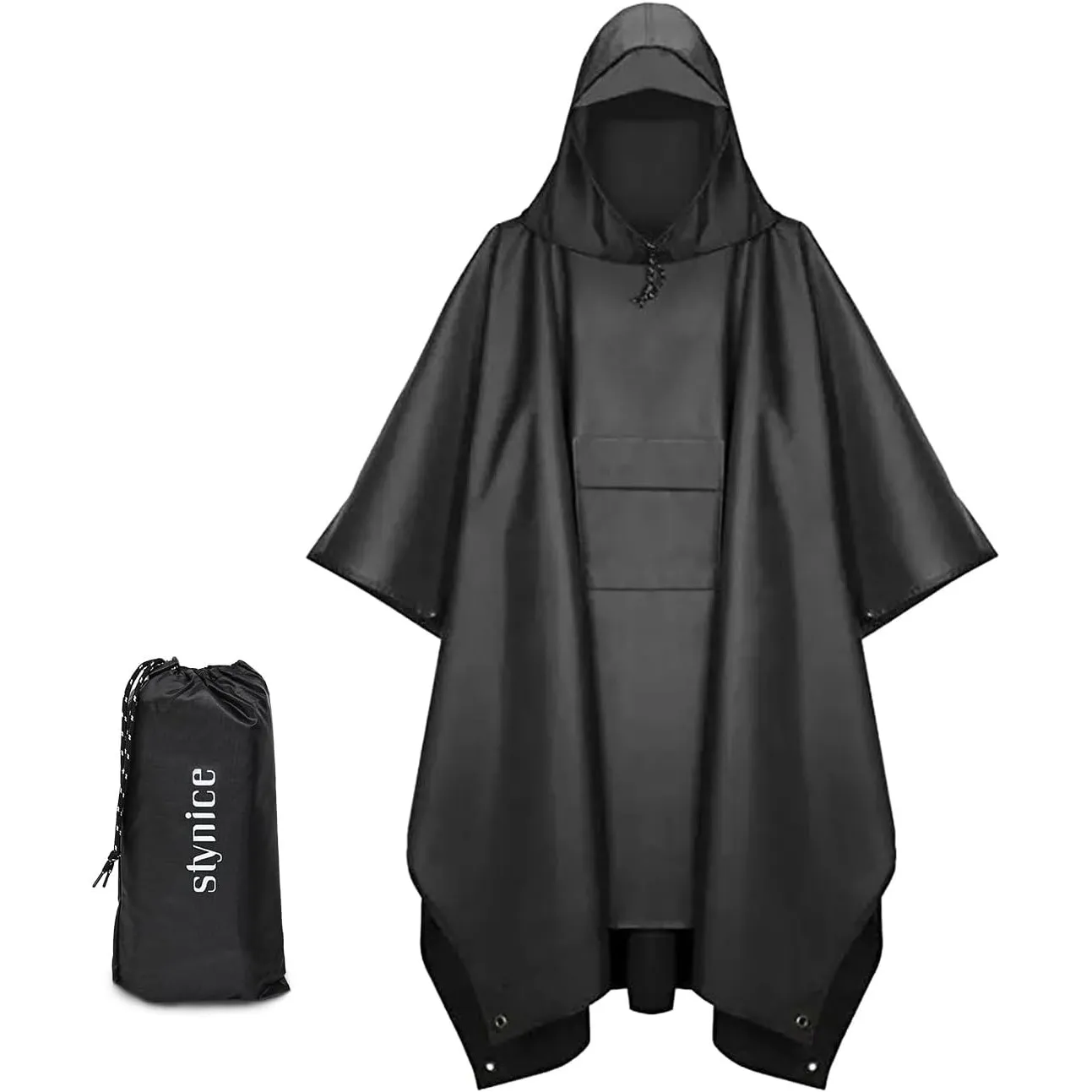Regenponcho Herren Damen Wasserdicht Regencape für Outdoor Wandern Festival