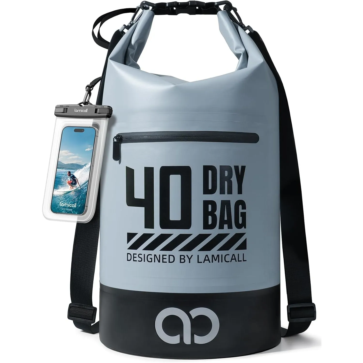 Lamicall Dry Bag, wasserdichte Tasche Beutel - 5L/10L/20L/30L/40L Drybag | [Robust & Kratzfest] Wasserfester Rucksack W…