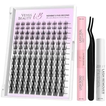VEYESBEAUTY Wimpern Extensions Set Cluster Lash Extension Manga 8-18mm