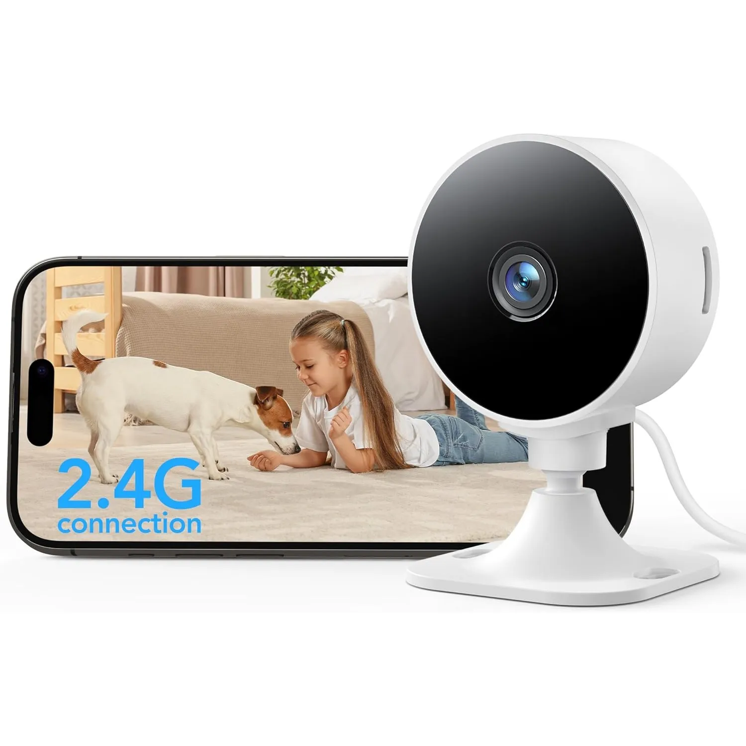 GNCC GC3 Überwachungskamera Innen, 1080P Kamera Überwachung Innen, 2.4Ghz