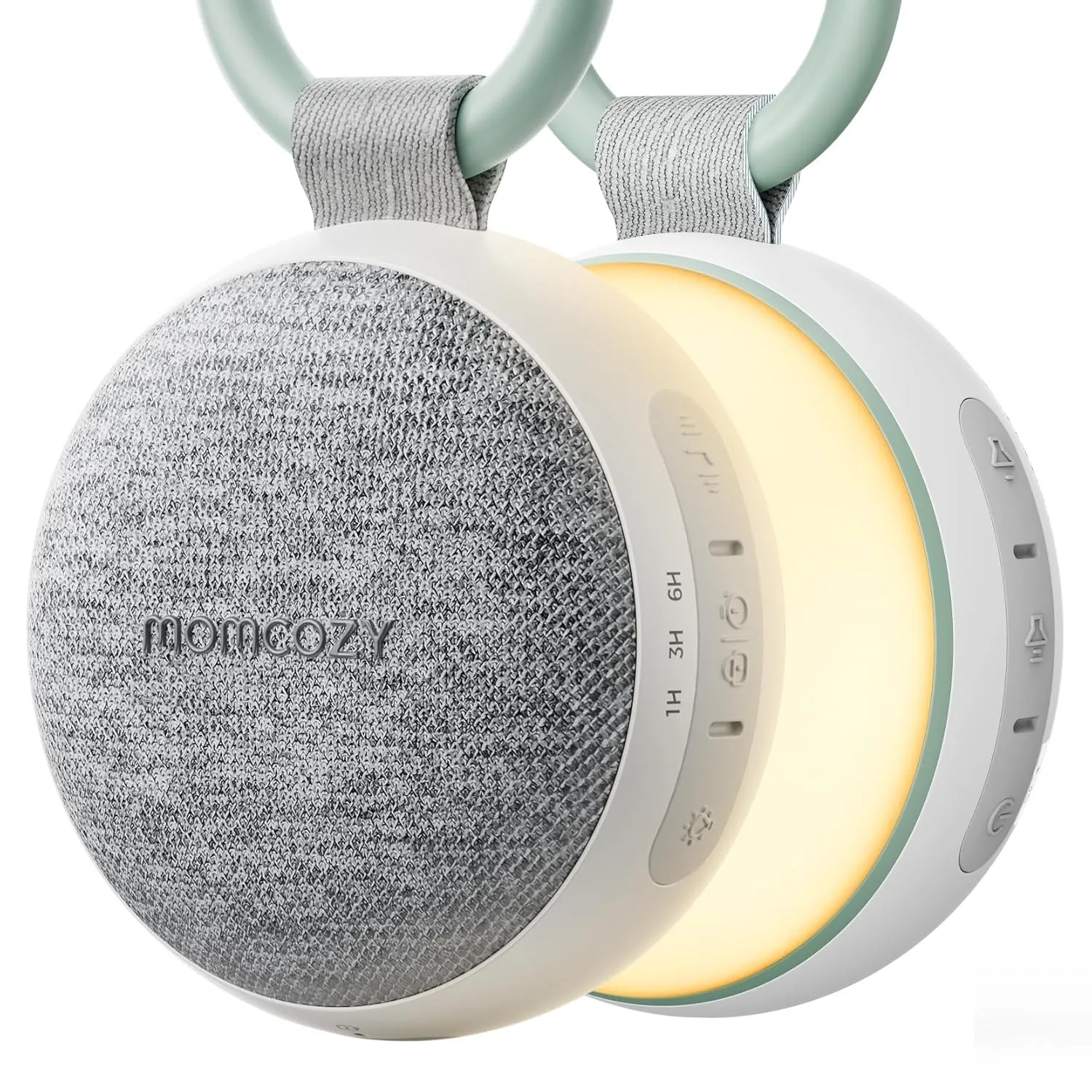 Momcozy WN06 White Noise Machine Baby mit Nachtlicht, Grün