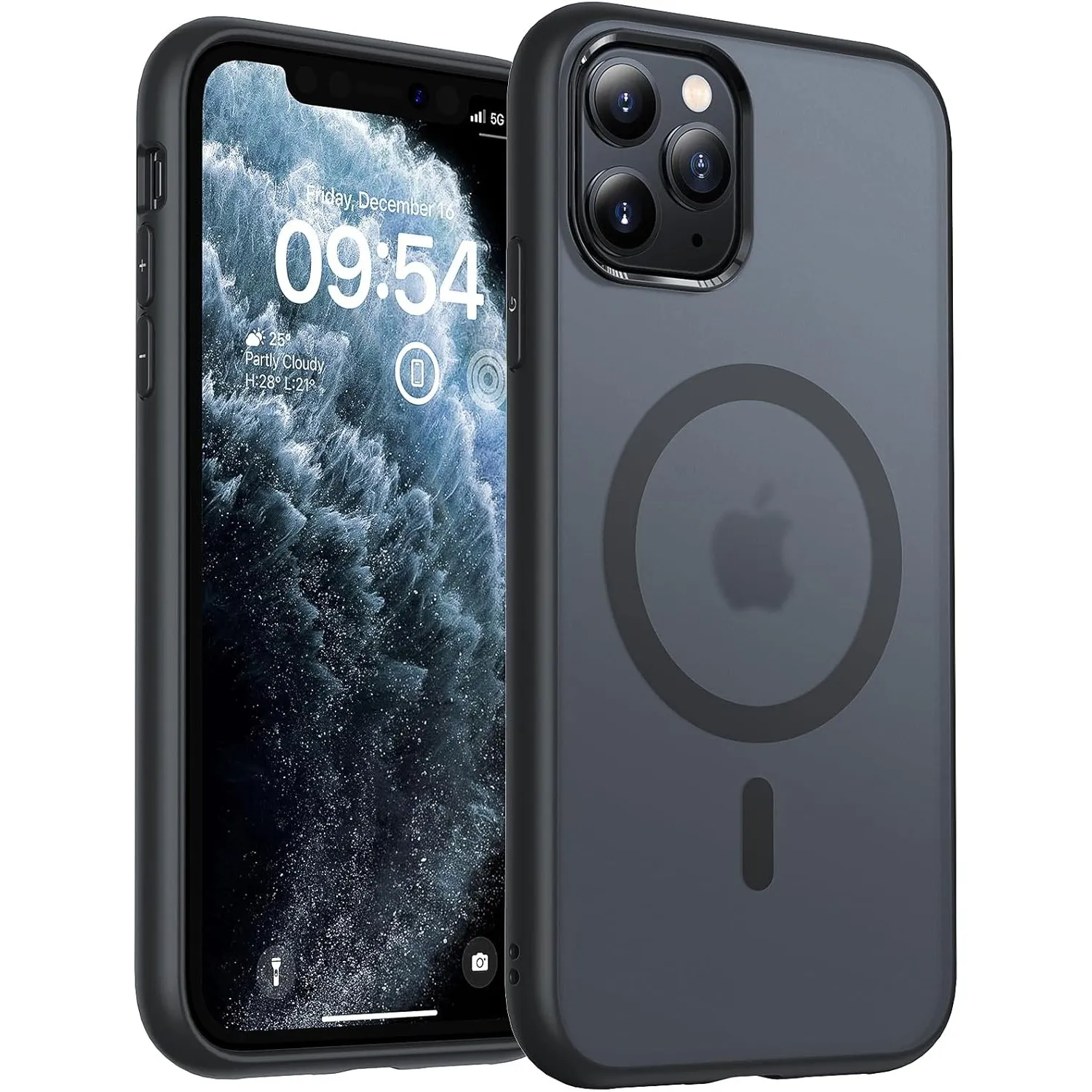 TOCOL für iPhone 11 Pro Hülle, Kompatibel mit MagSafe, Schwarz