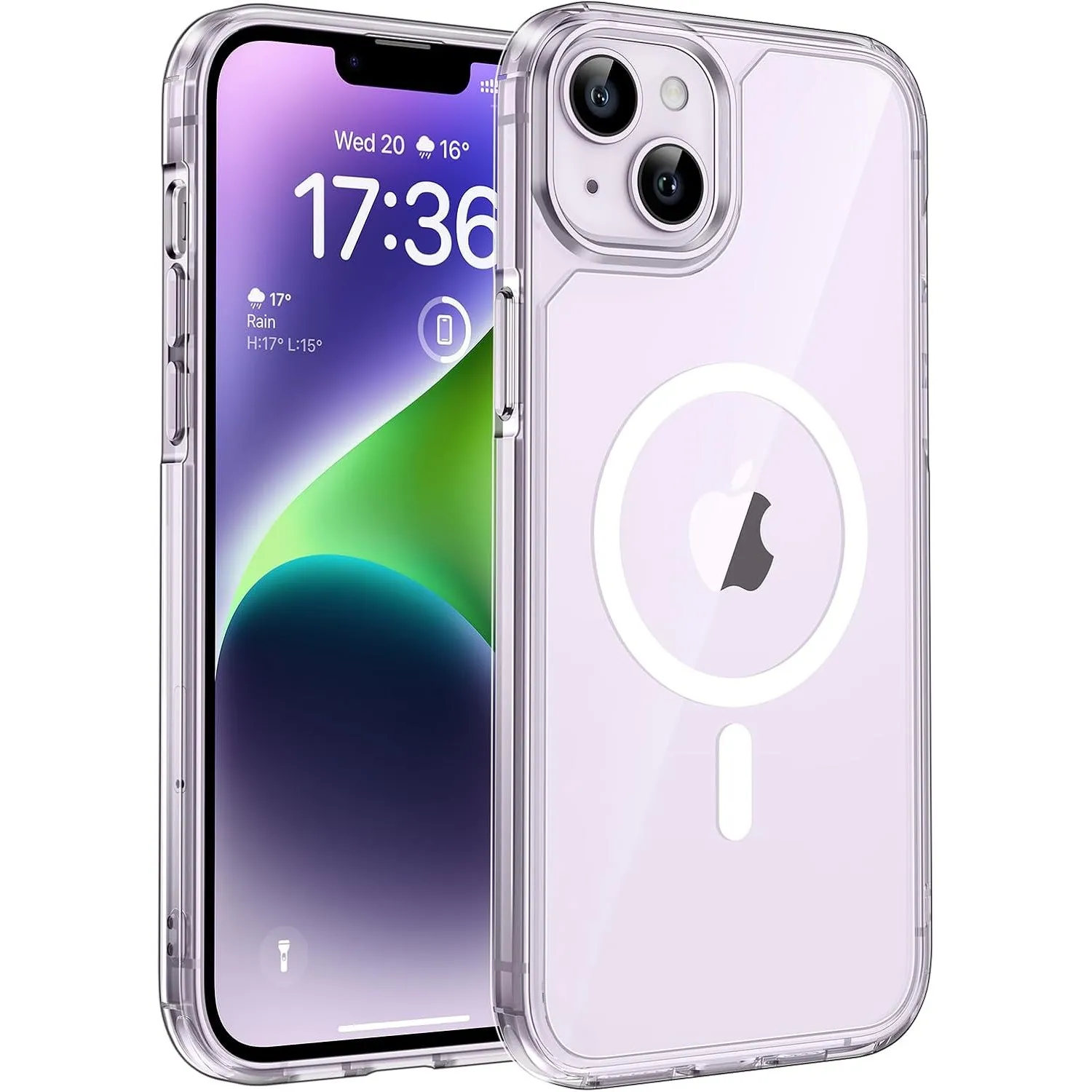 TOCOL für iPhone 14 Plus Hülle, Kompatibel mit MagSafe, Transparent