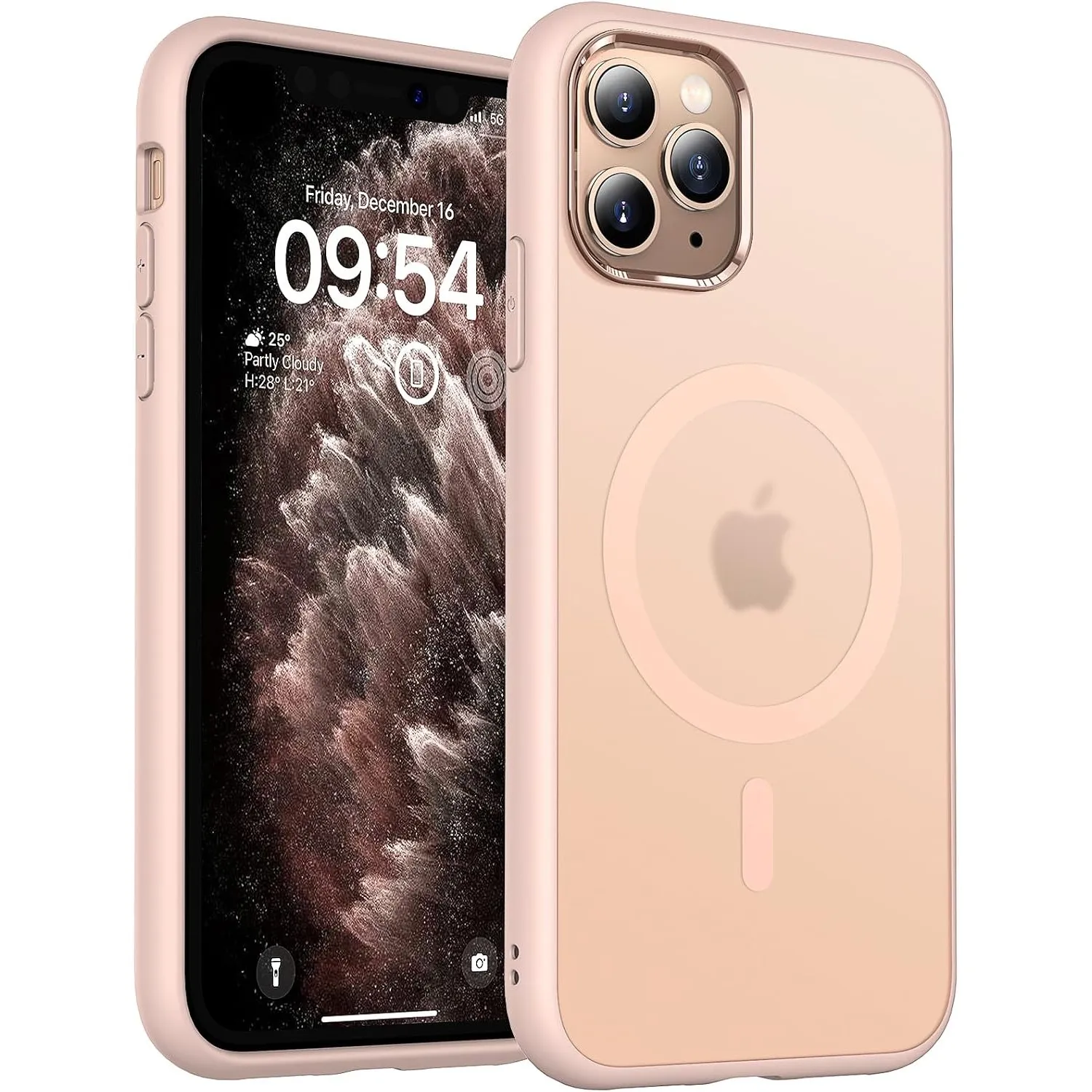 TOCOL für iPhone 11 Pro Max Hülle, Kompatibel mit MagSafe, Wüstensand