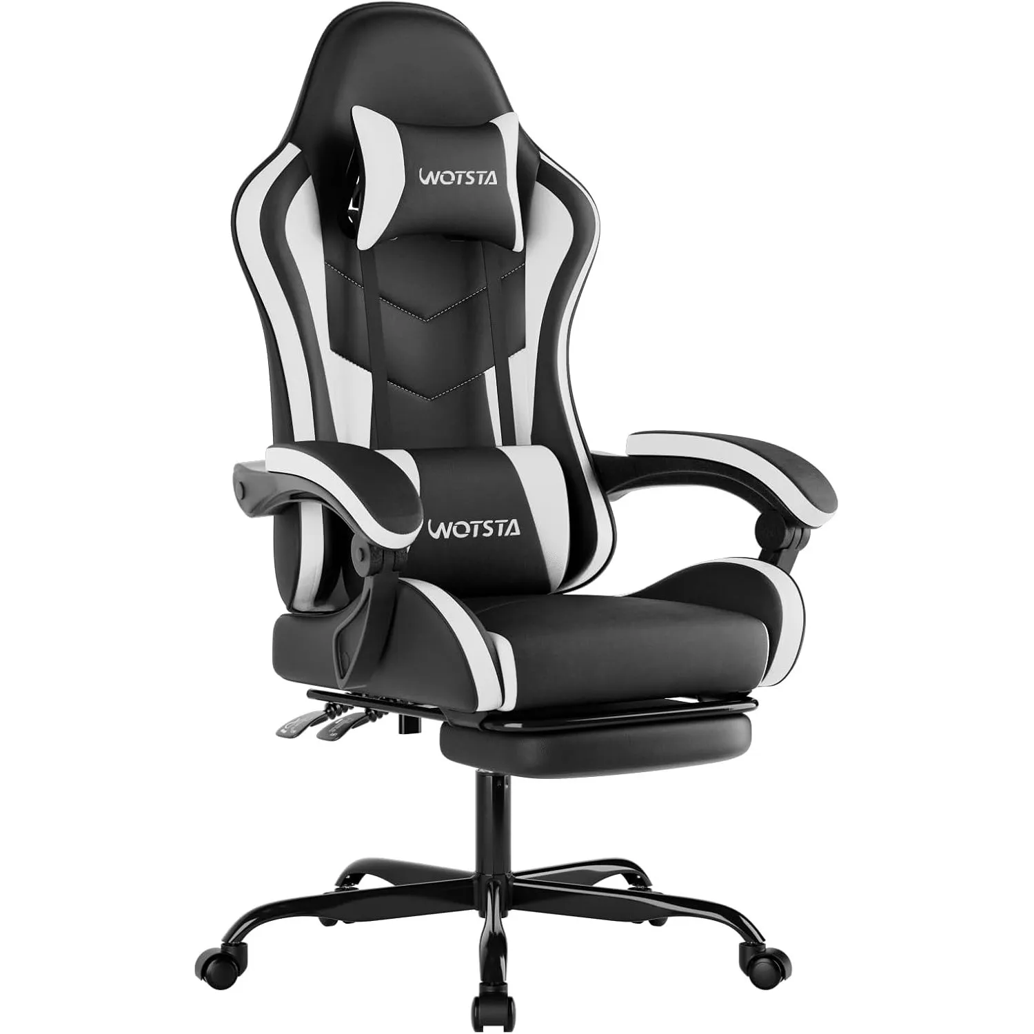 Gaming Stuhl Computerstuhl Ergonomischer Gaming Chair mit Fußstütze