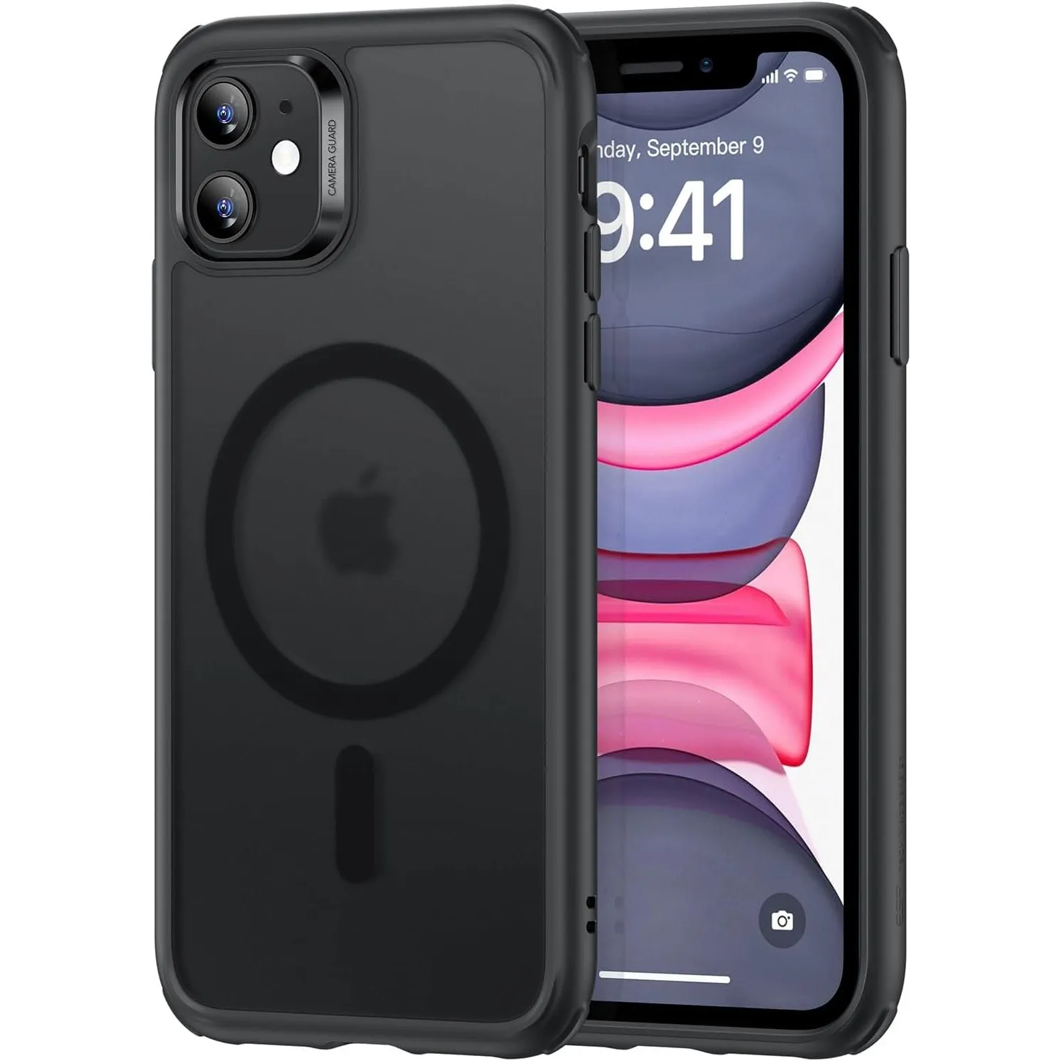 ESR für iPhone 11 Hülle für MagSafe, Vergilbungsschutz, Mattschwarz | Vergilbungsschutz, Ultraskinny, 3X Militär-Sturzs…