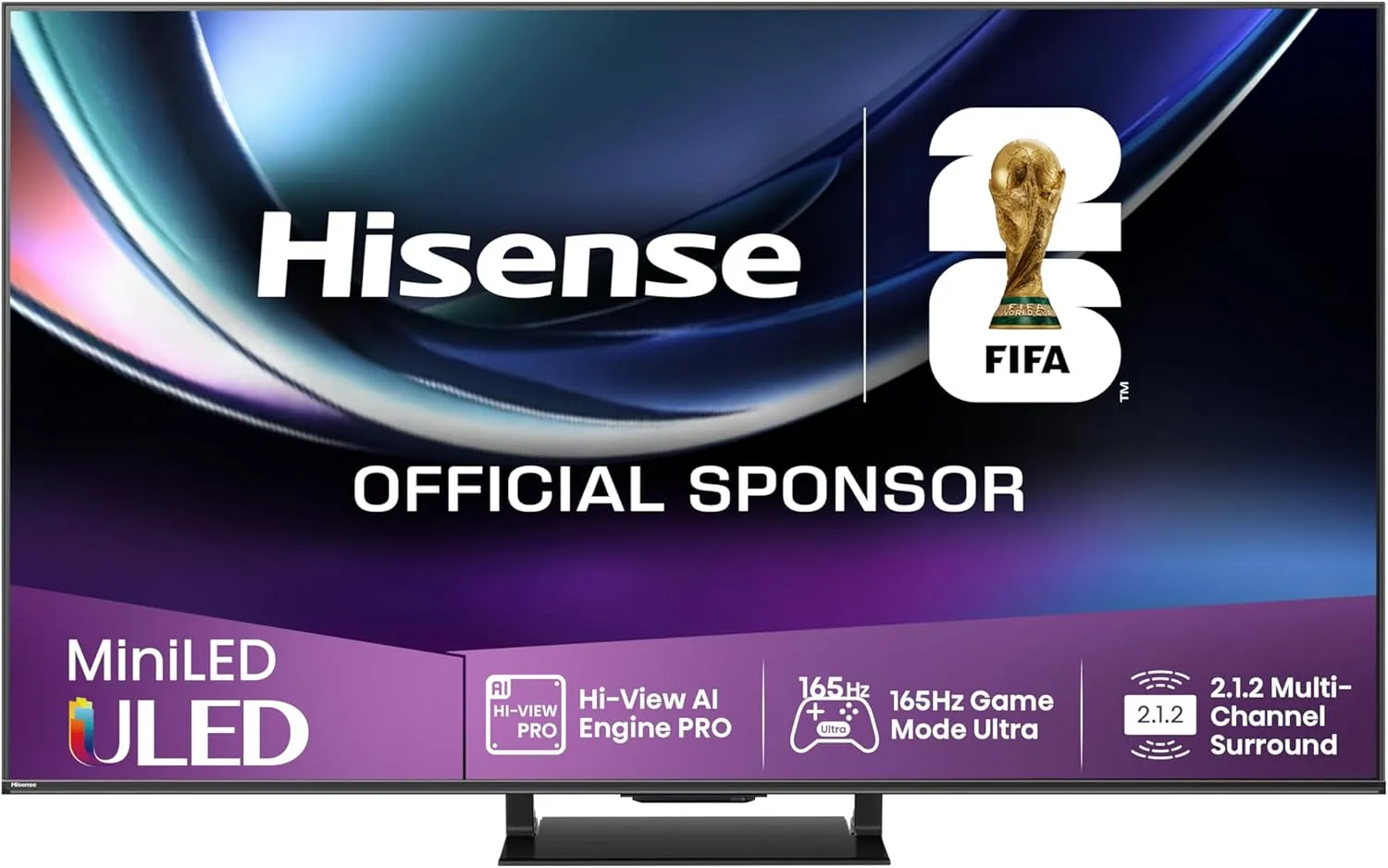 Hisense 75U7Q Pro Fernseher 75 Zoll, 4K Mini LED, Smart TV, Hi-View AI Engine Pro, 165Hz Game Mode Ultra, FreeSync Prem…