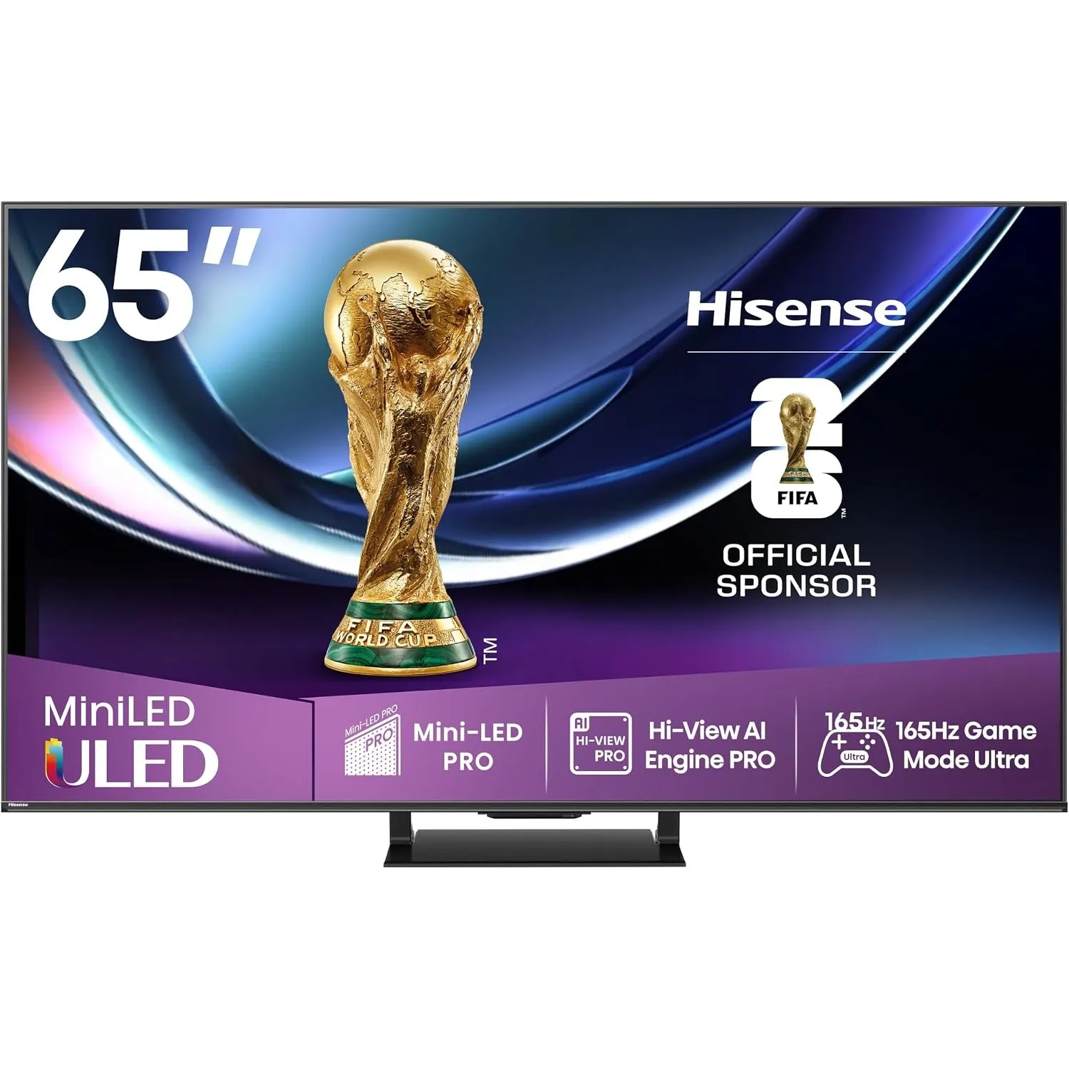 Hisense 65U7Q Pro Fernseher 65 Zoll, 4K Mini LED, Smart TV, Hi-View AI Engine Pro, 165Hz Game Mode Ultra, FreeSync Prem…