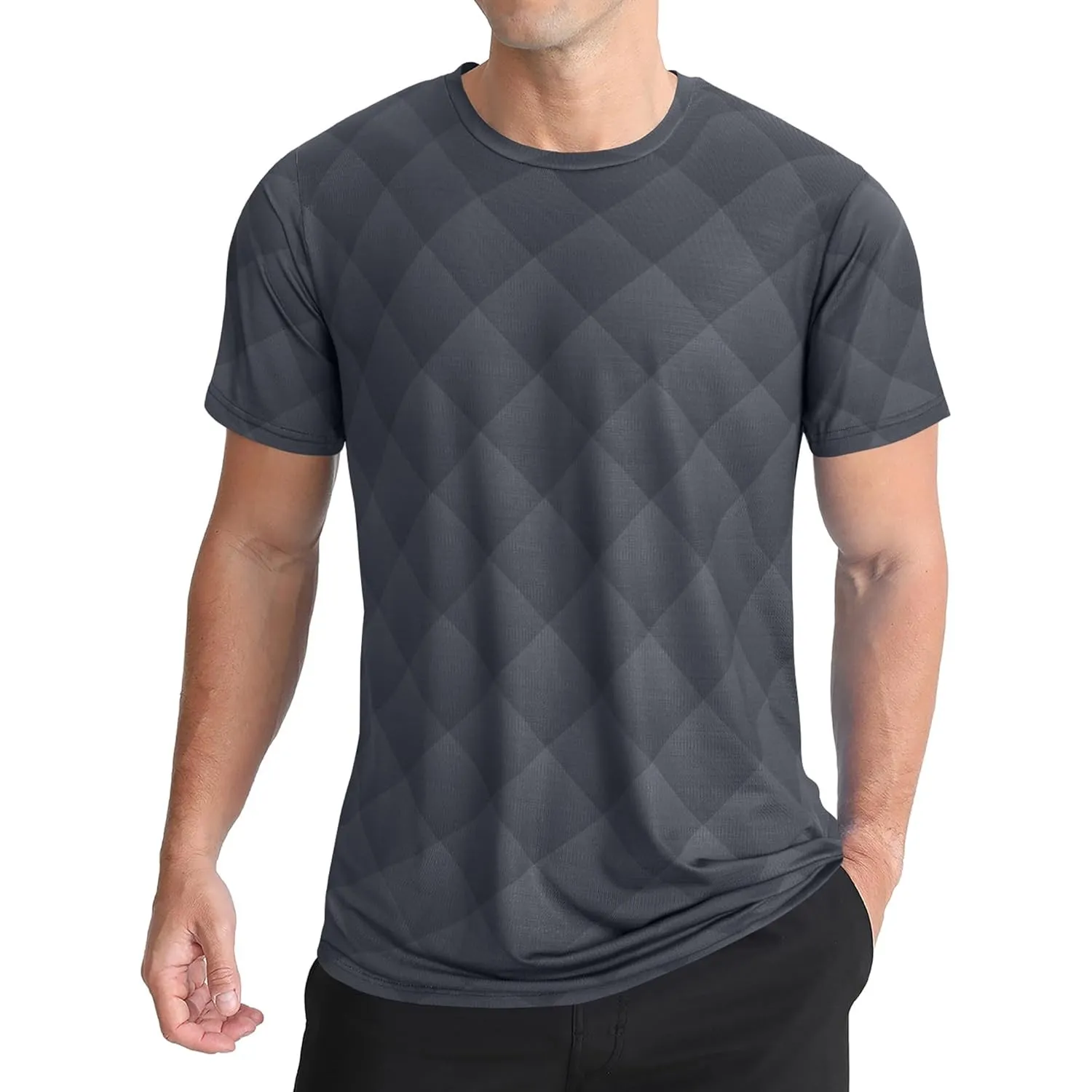 APTRO Herren Sport Tshirts Herren Trainingsshirt Funktionsshirt Schnelltrocknend Sportshirt Gym Shirt Farbverlauf