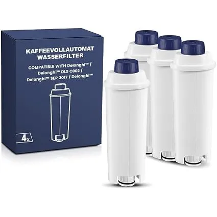 Mutital 4er-Pack Kaffeevollautomat Wasserfilter,Ersatz für Delonghi