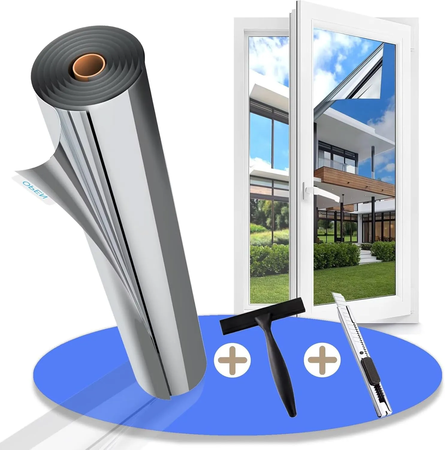 Heat Protection Film Window Outdoor & Indoor Sun Protection Film Window UV Film Mirror Film Window Privacy Window Film …
