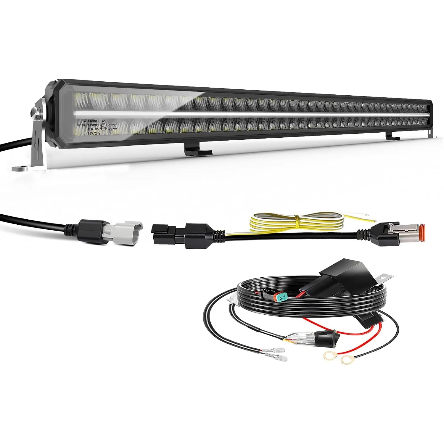 CO LIGHT 40'' (42 Zoll 106cm) LED Driving Lightbar mit E Prüfzeichen, [220W 44000LM 12V 24V IP68], Doppelte Ausführung …
