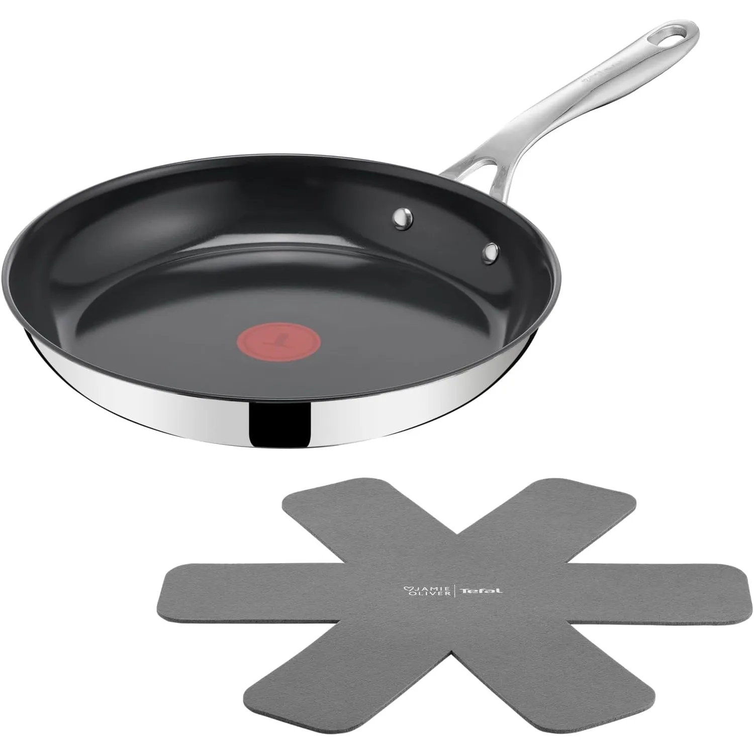 Tefal Jamie Oliver by Direct Cook Bratpfanne 28 cm, inkl. Pfannenschoner