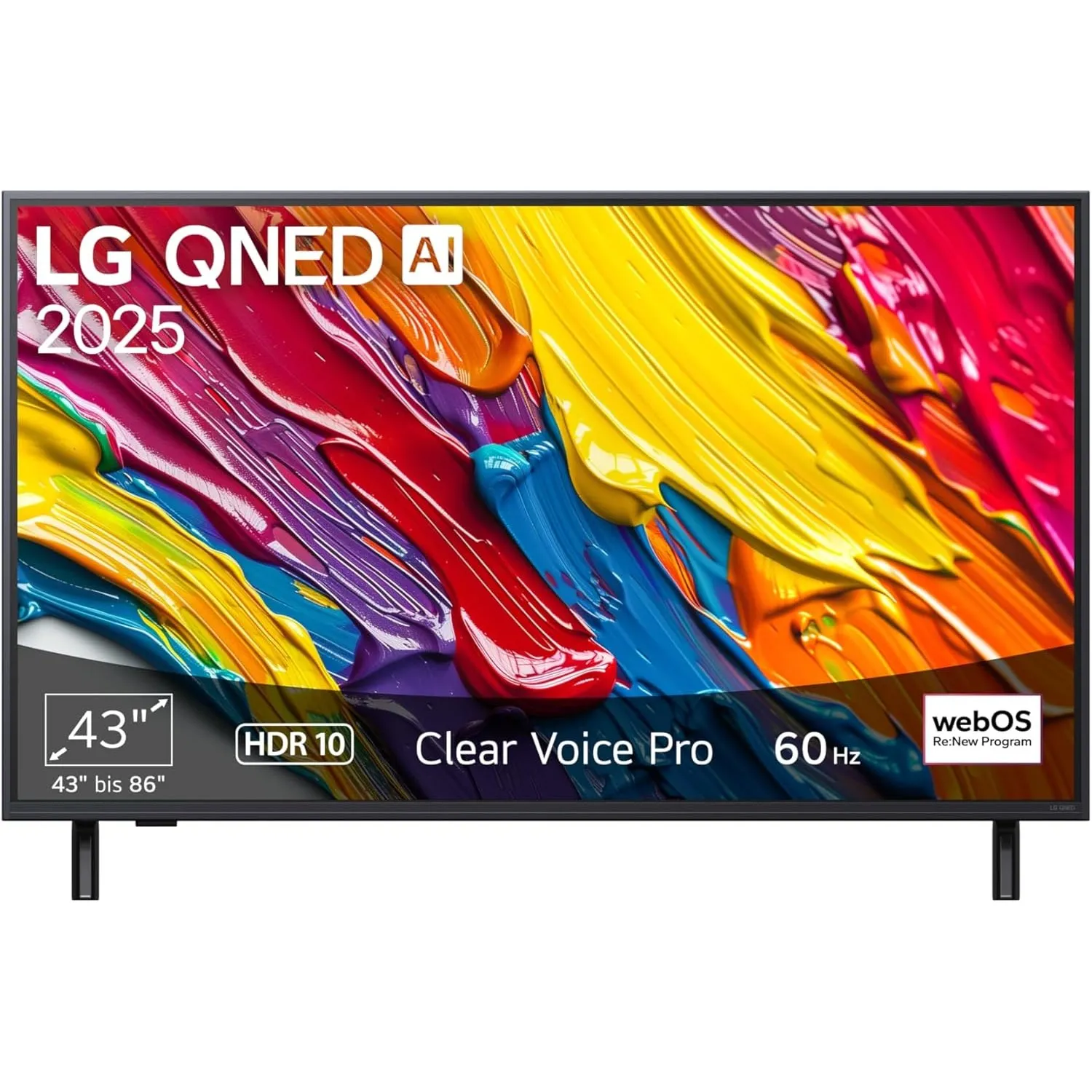 LG 43QNED82A6B TV 43 Zoll 4K QNED AI | α7 Gen8 4K AI Prozessor, webOS 25, 60Hz, Modelljahr 2025