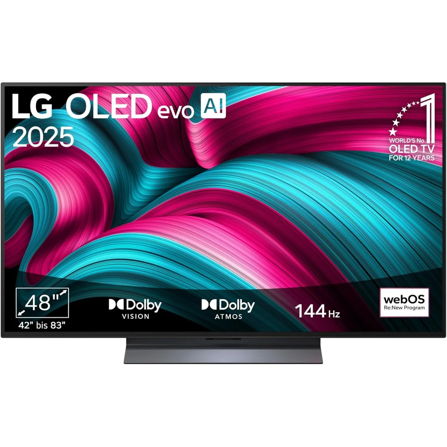 LG OLED48C5ELB, 48 Zoll (121 cm), 4K OLED evo AI TV, α9 Gen8 Prozessor, webOS 25, 120Hz (VRR bis zu 144Hz), Modelljahr …