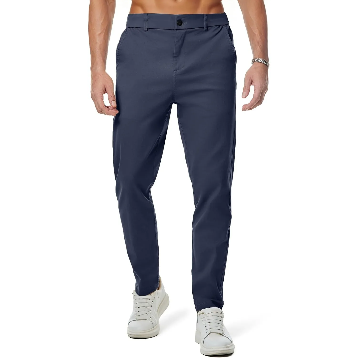 JMIERR Chino Hose Herren Baumwolle Business Männer mit Taschen | Anzughose Herren,Jogginghose,Sweatpants,Cargohose,Bequ…